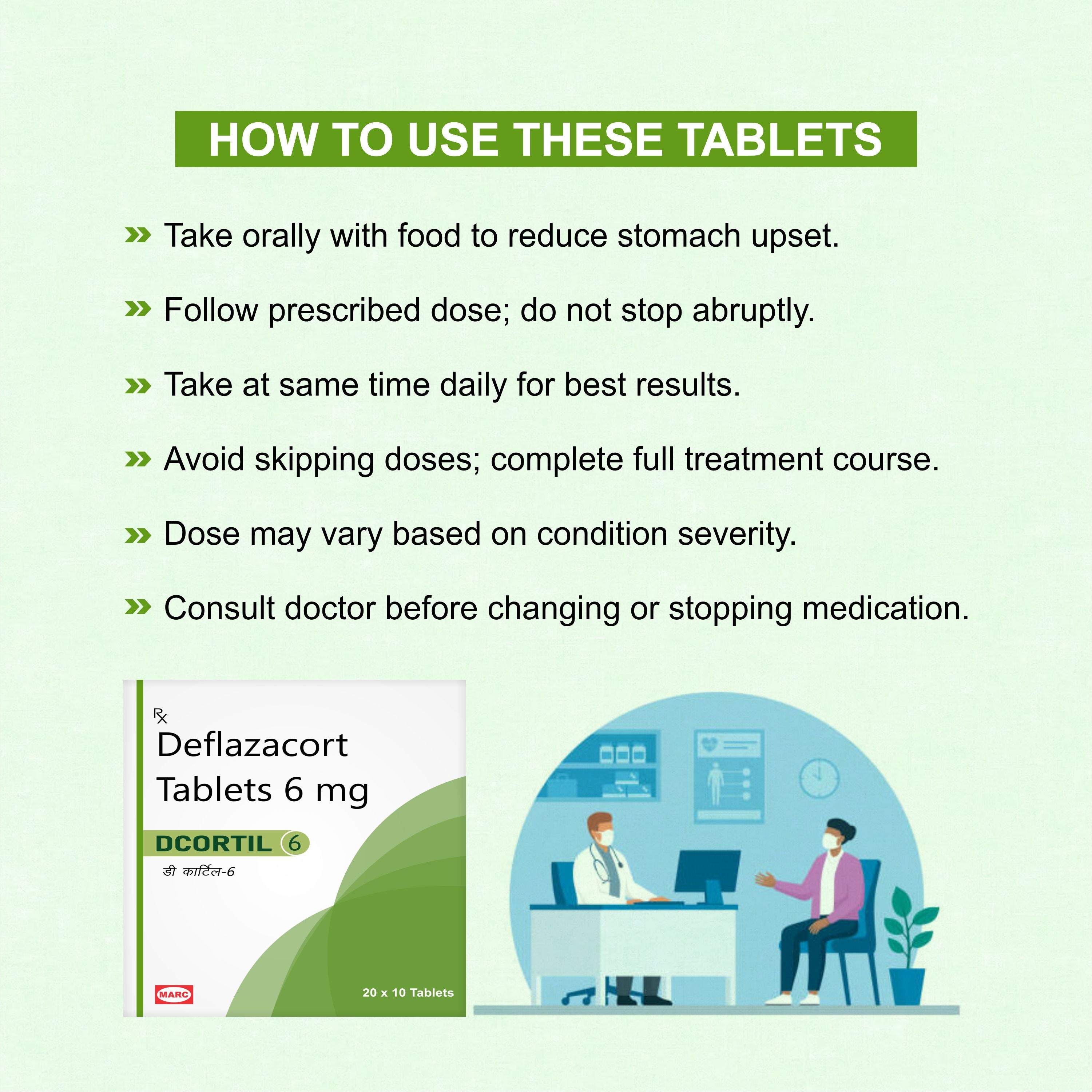 Marc Dcortil 6 Tablets – Effective Relief from Inflammation & Immune Disorders