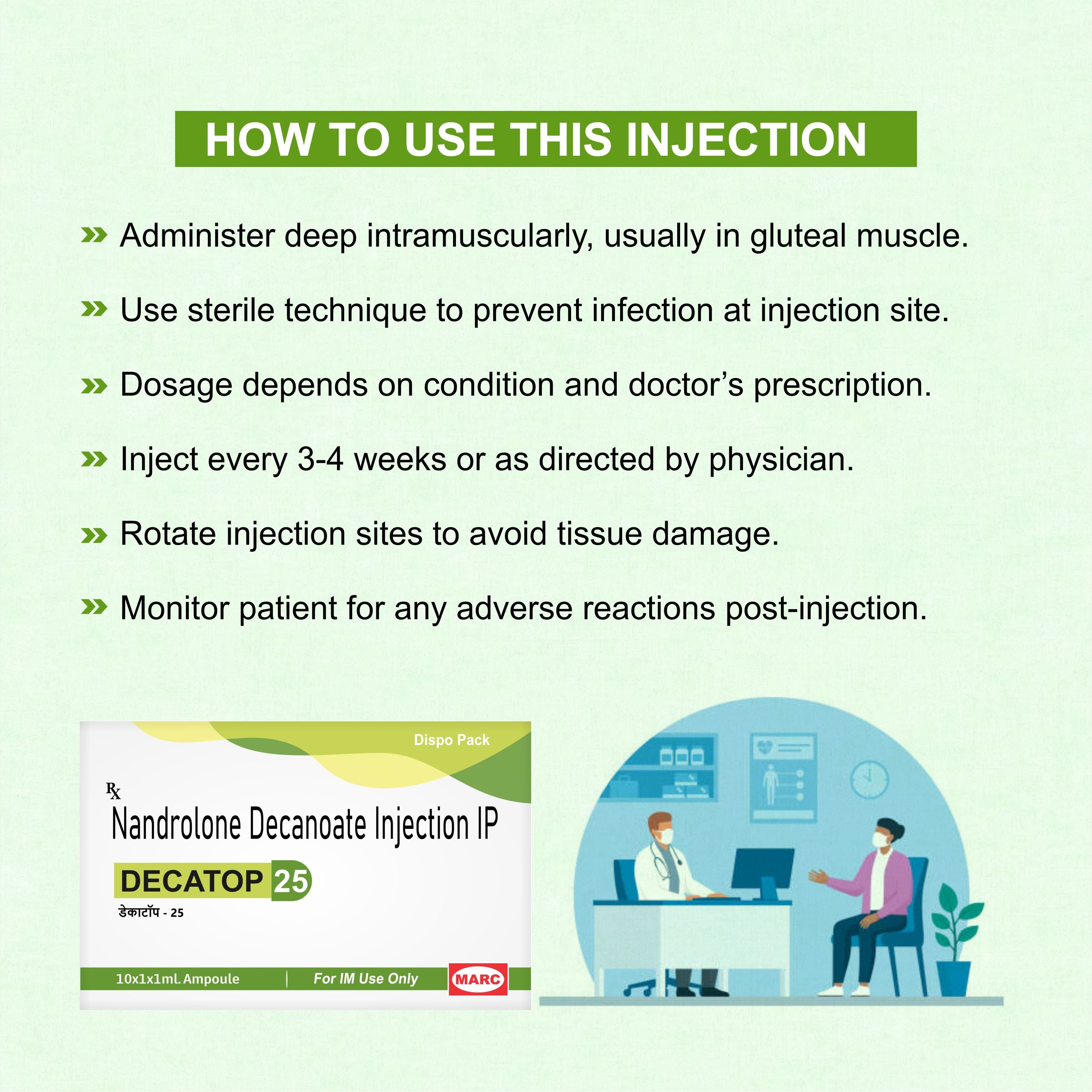 Decatop 25 Injection – Rebuild Muscle, Bone Strength & Energy