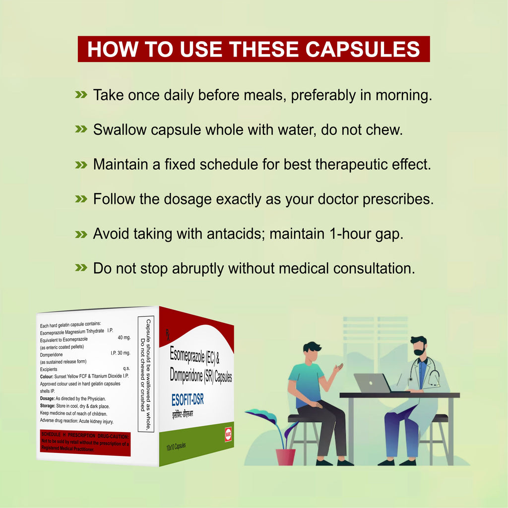 Marc Esofit DSR Capsules – Double Action Relief for Acidity & Gastrointestinal Discomfort