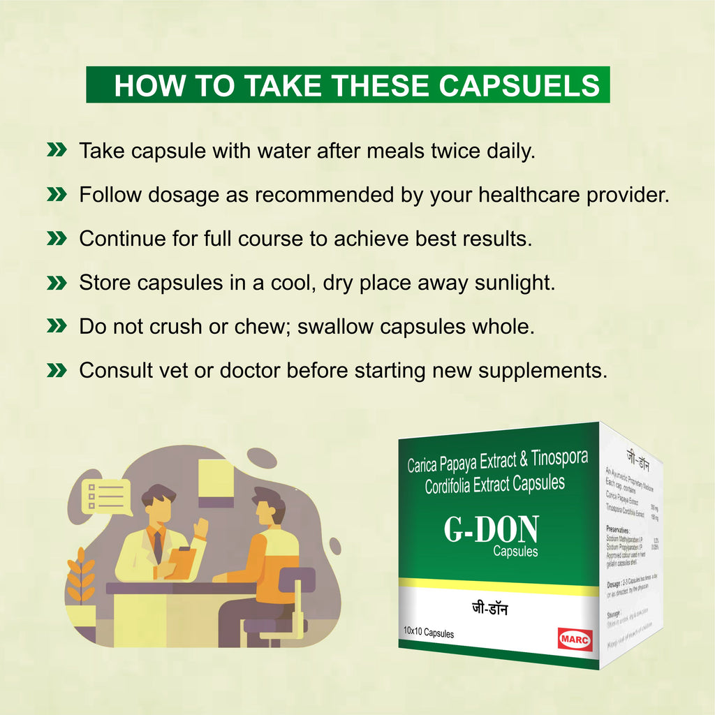 Marc G Don Capsule – Natural Platelet Booster & Immunity Support