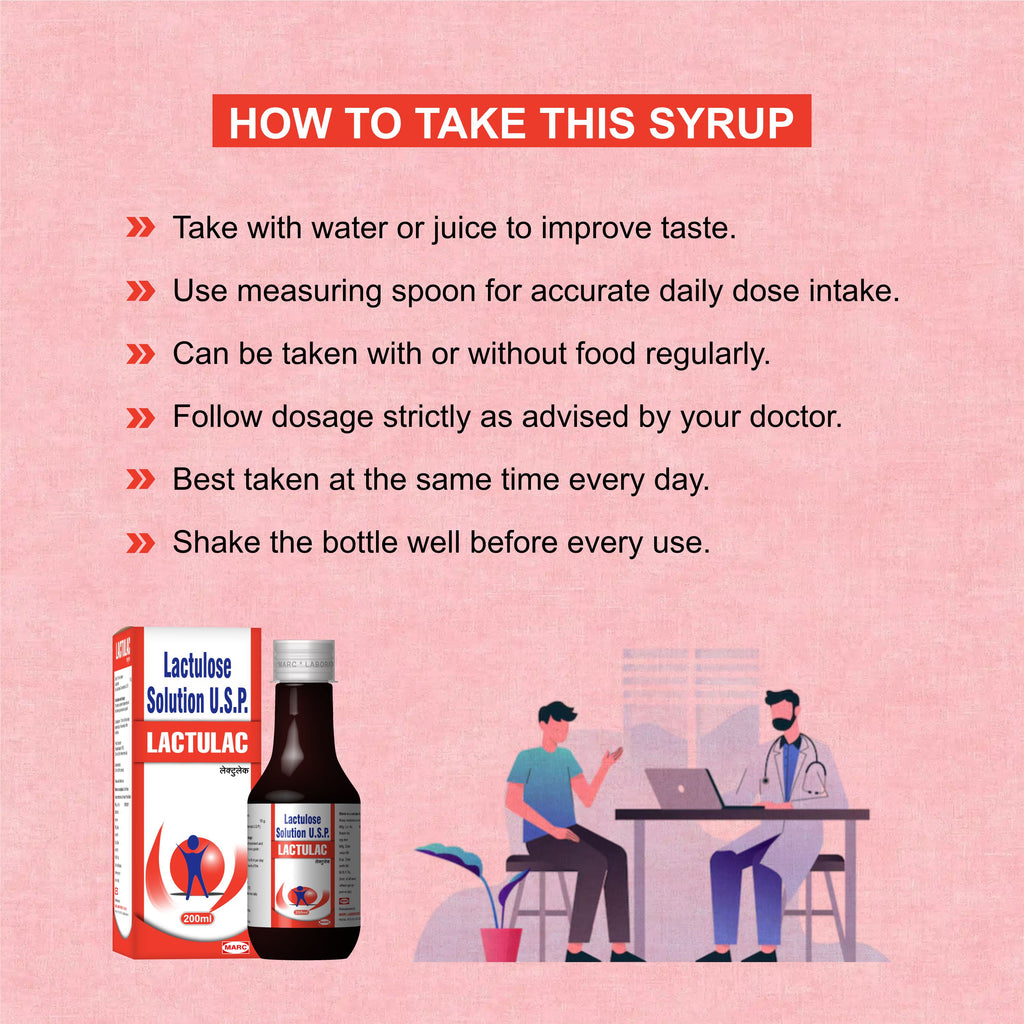 Lactulac Lactulose Syrup 200ml – Constipation & Digestive Health Syrup