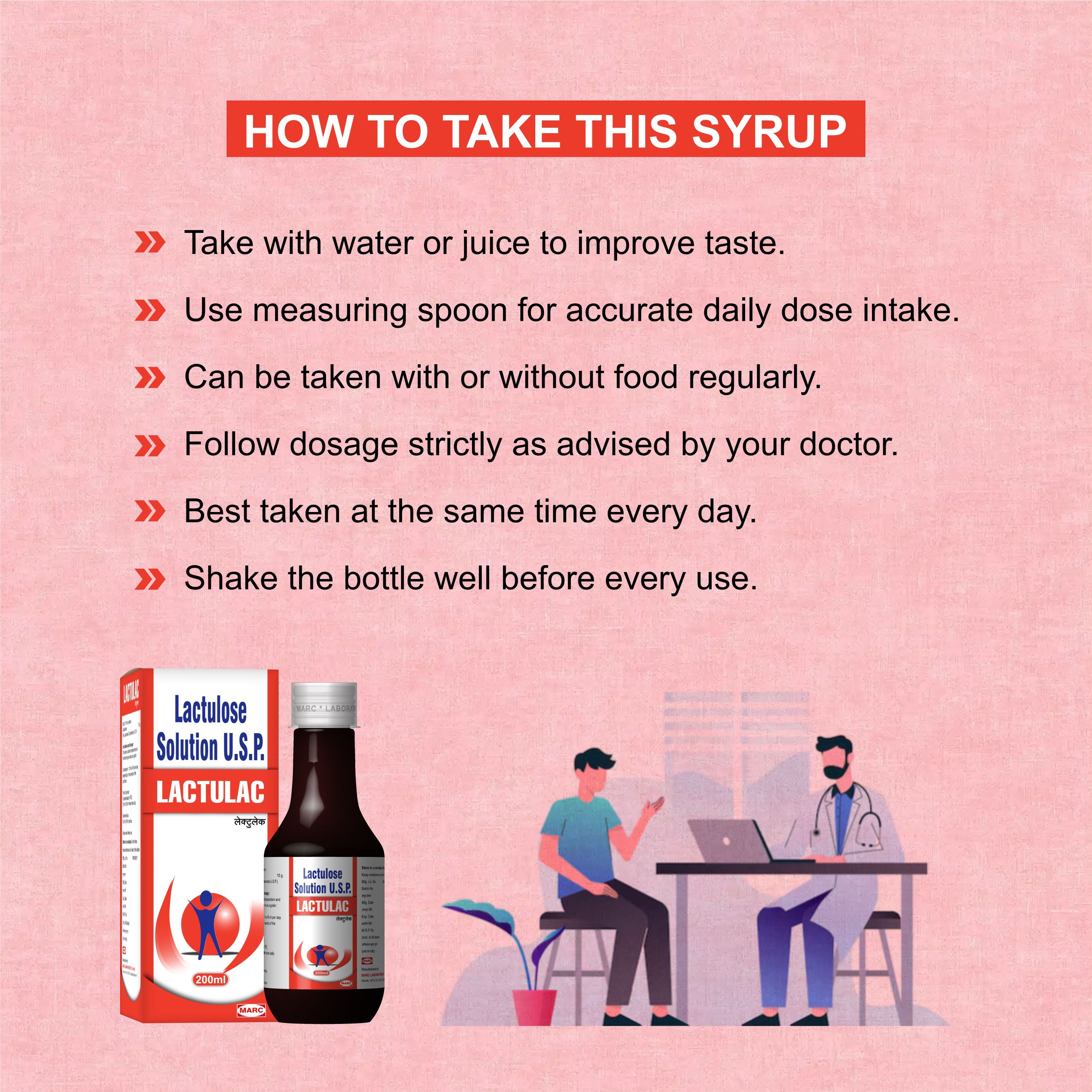 Lactulac Lactulose Syrup 200ml – Constipation & Digestive Health Syrup