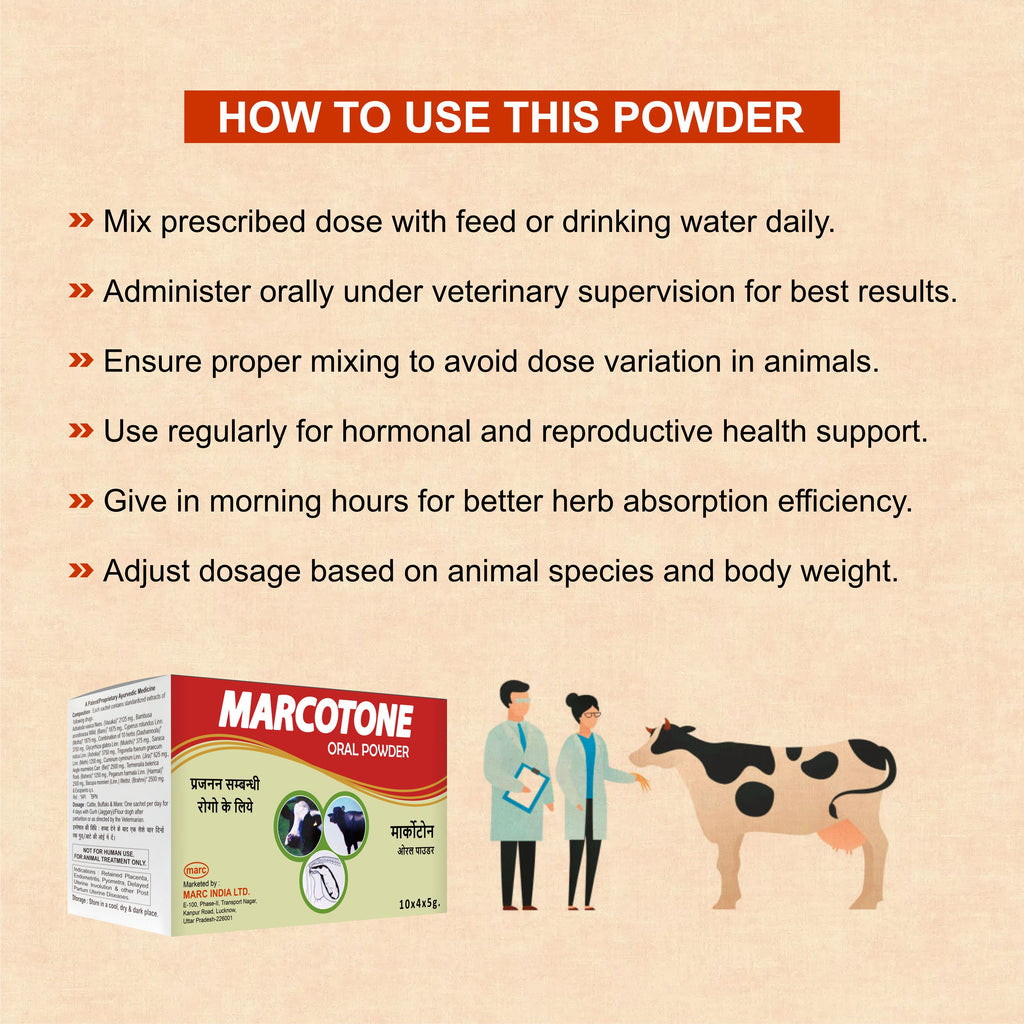 Marcotone Oral Powder – Natural Liver & Immunity Support for Livestock