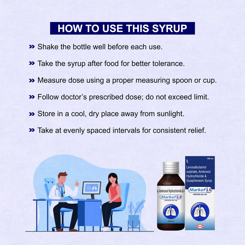 Marc Markof LS Syrup – Powerful Relief from Wet Cough, Chest Congestion & Breathing Difficulty
