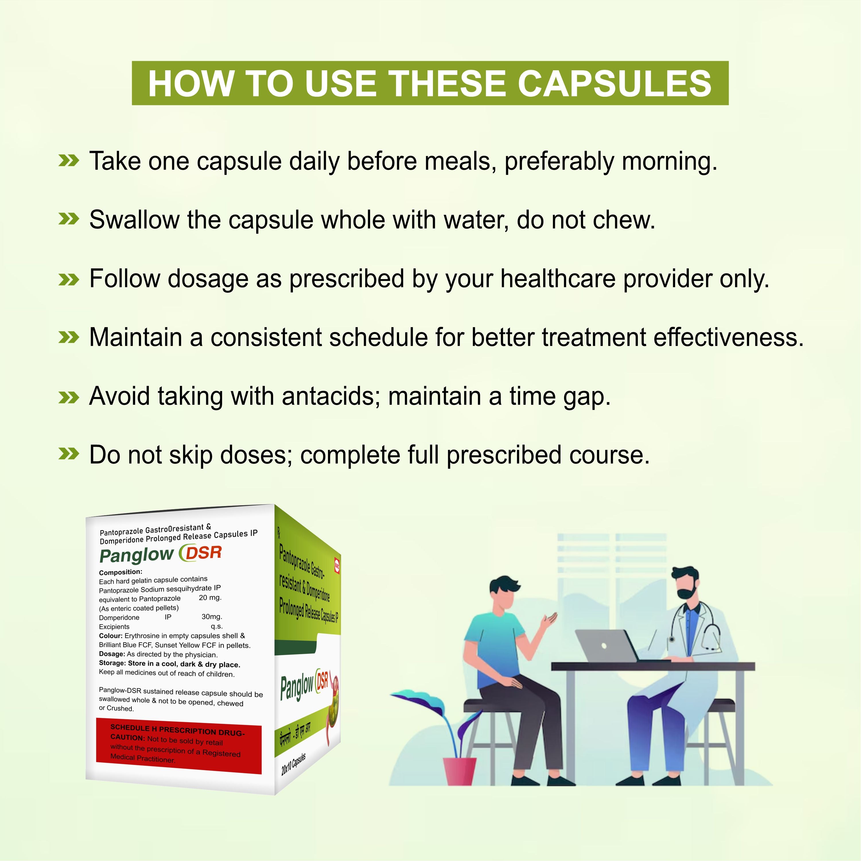 Marc Panglow DSR Capsules – Fast & Long-Lasting Relief from Acidity, GERD & Indigestion
