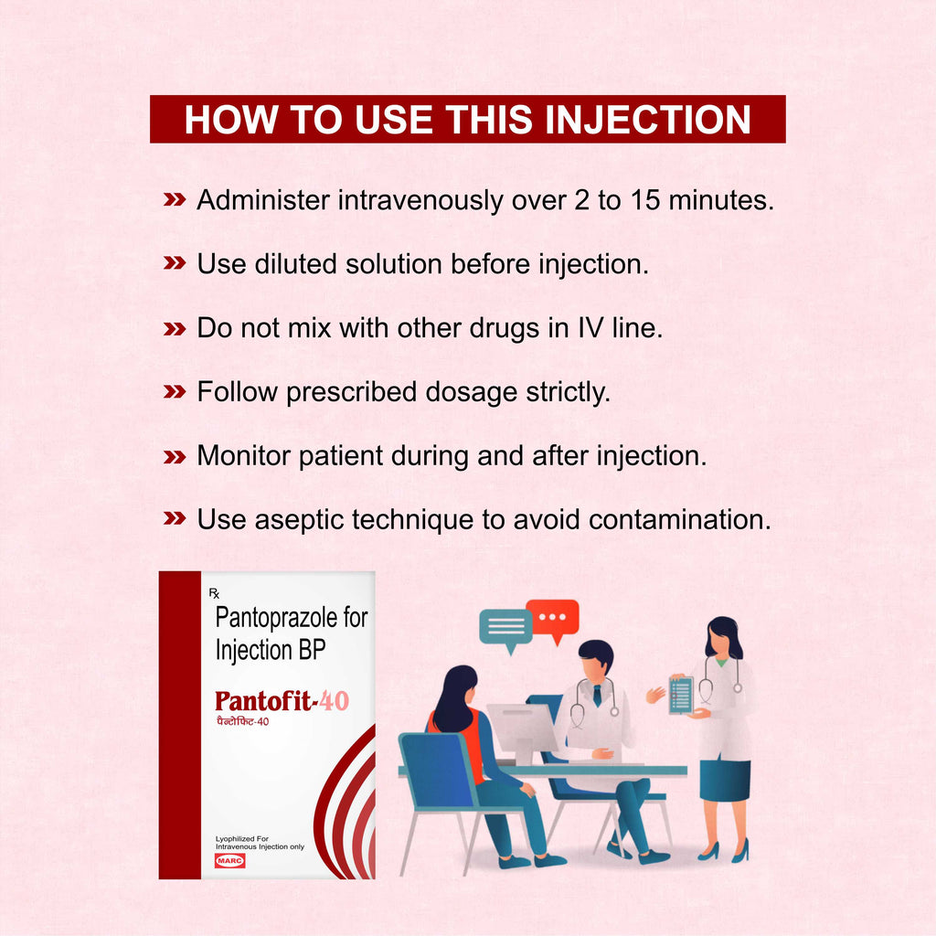 Pantofit 40 Injection – Fast & Effective Relief for Acid, Ulcers & Reflux (Pack of 4)