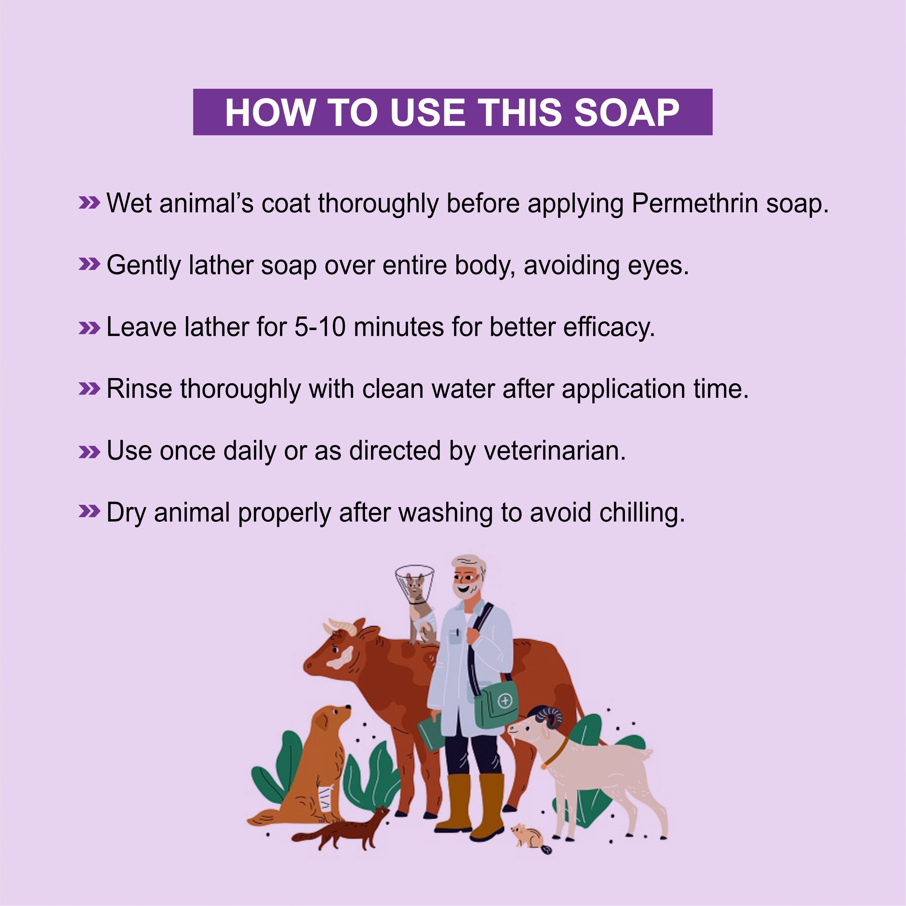 Remover Soap – Effective Veterinary Medicated Soap for Ticks, Fleas & Mites (Pack of 3)