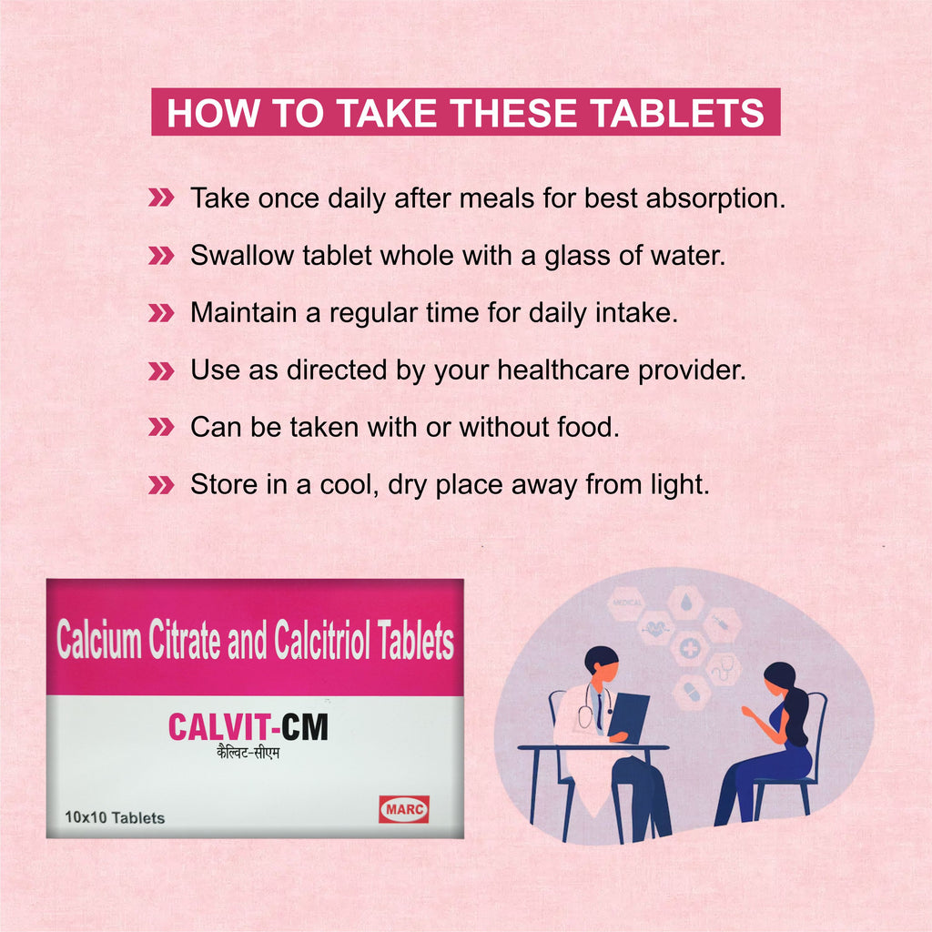 Calvit-CM Tablet – Complete Bone & Joint Support Formula (1 Box)