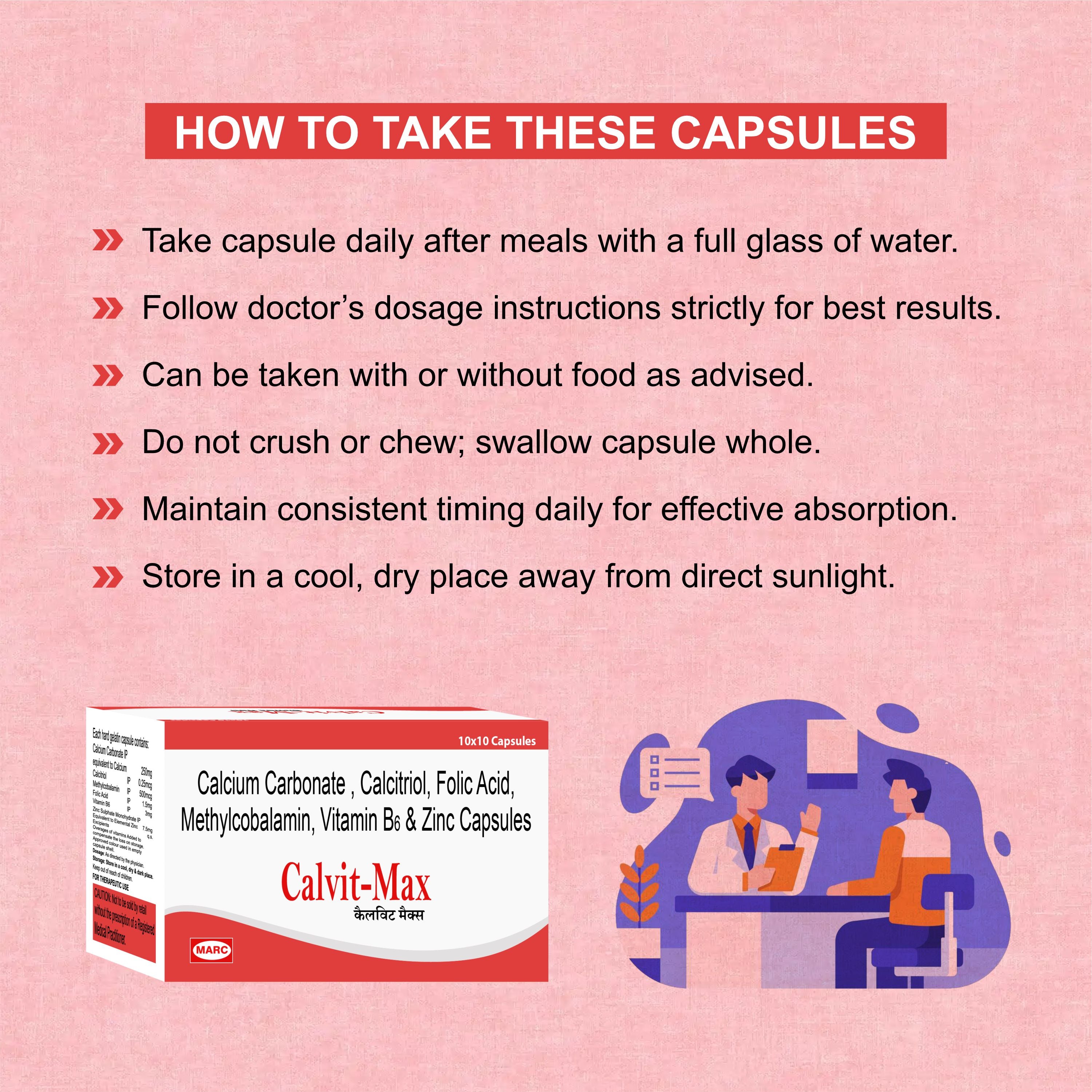 Calvit Max Tablet – Complete Bone, Nerve & Immunity Support Formula