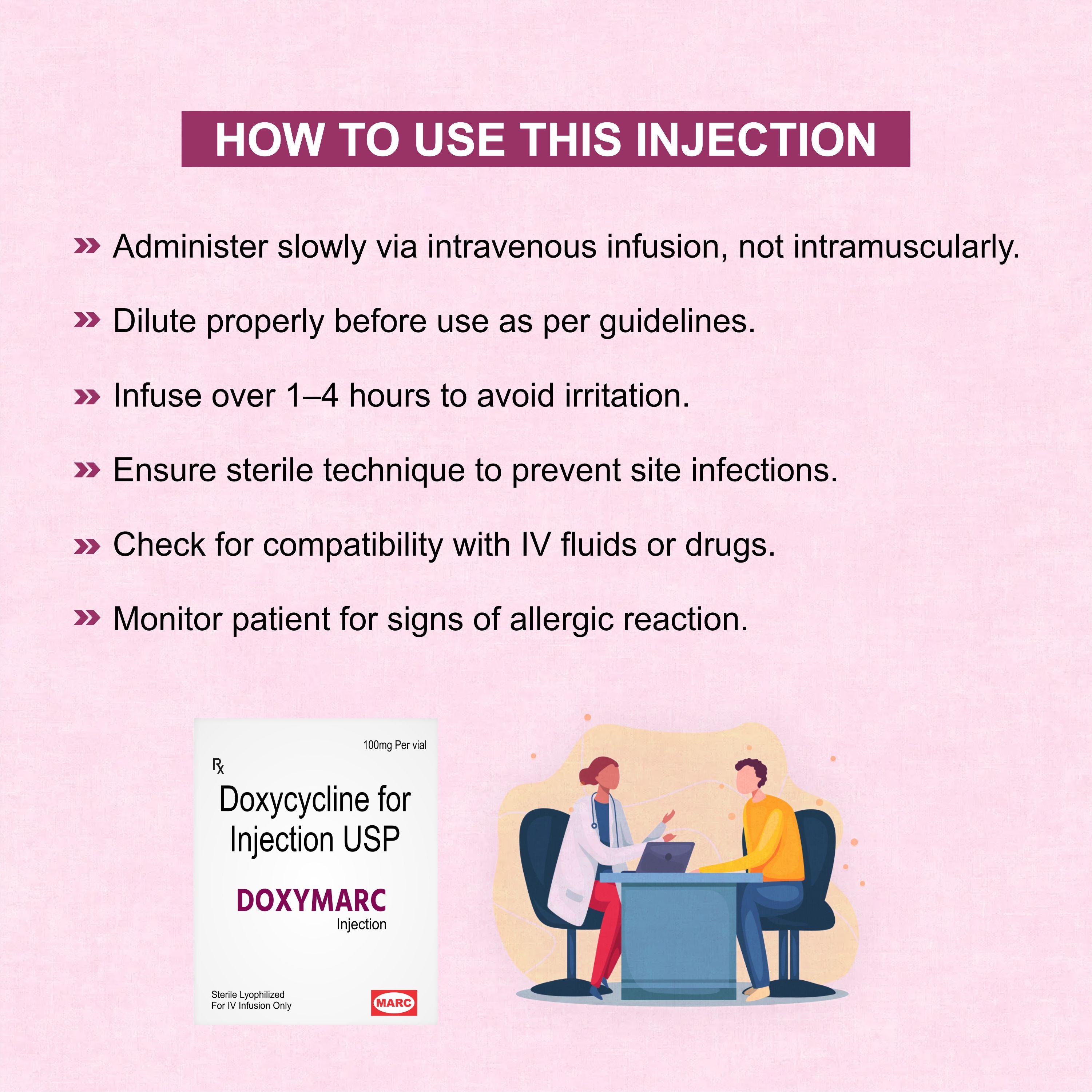 Doxymarc Injection – Powerful Broad-Spectrum Antibiotic for Severe Infections
