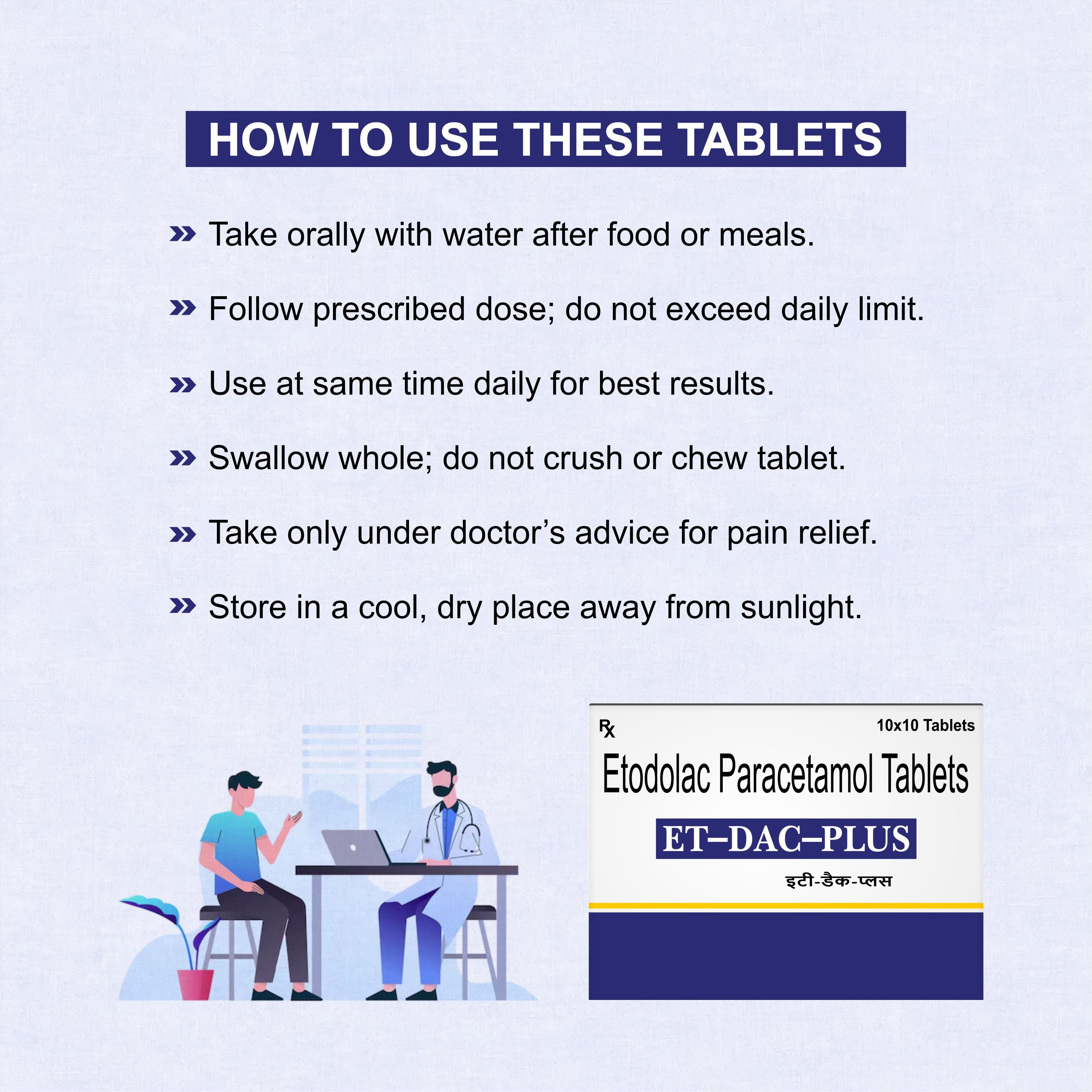 ET-DAC Plus Etoricoxib & Diacerein Tablet – Osteoarthritis & Chronic Joint Pain Relief