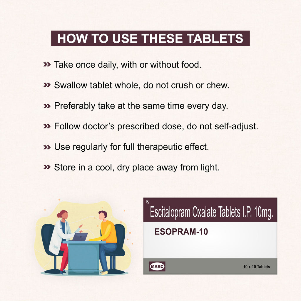 Esopram 10 Tablets – Calm Mind & Balanced Mood