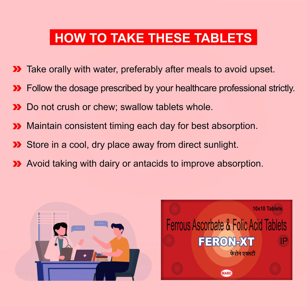 Feron XT Tablet – Advanced Iron & Folic Acid Supplement