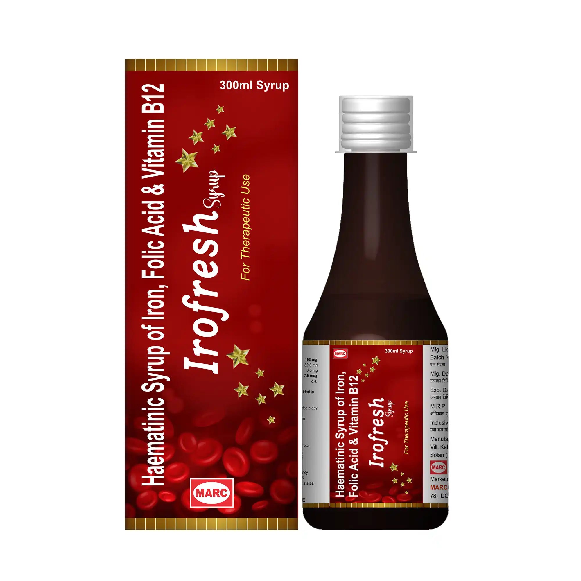 Irofresh Iron & Folic Acid Syrup 300ml – Larger Supply for Anaemia & Energy Recovery