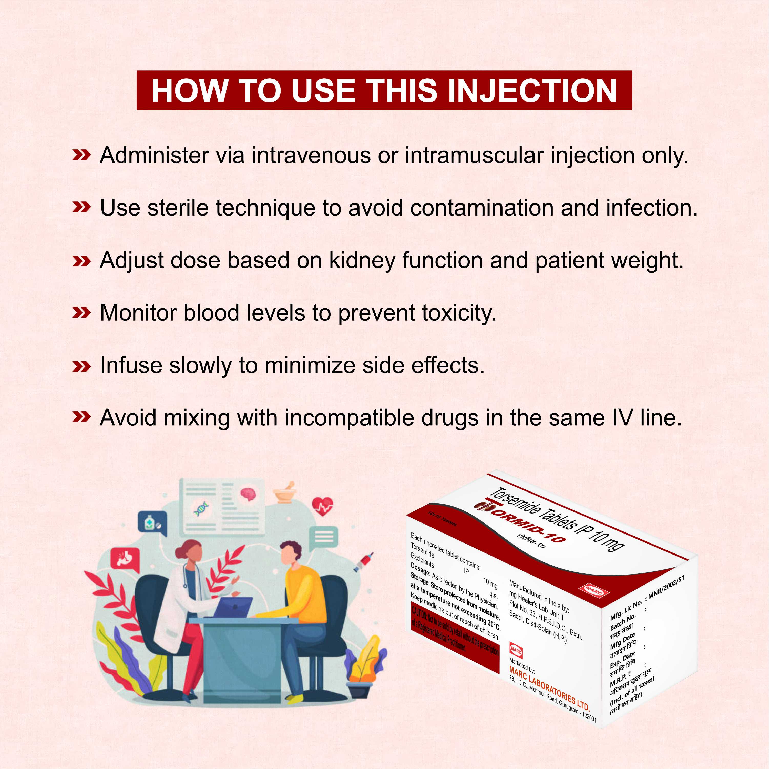 Toracin Torasemide Injection – Hospital-Grade Diuretic for Fluid Retention & Heart Failure