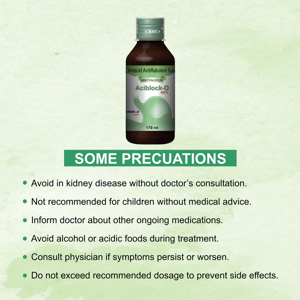 Aciblock-O Antacid Syrup – Acidity, Burping & Gastric Pain Relief with Oxetacaine