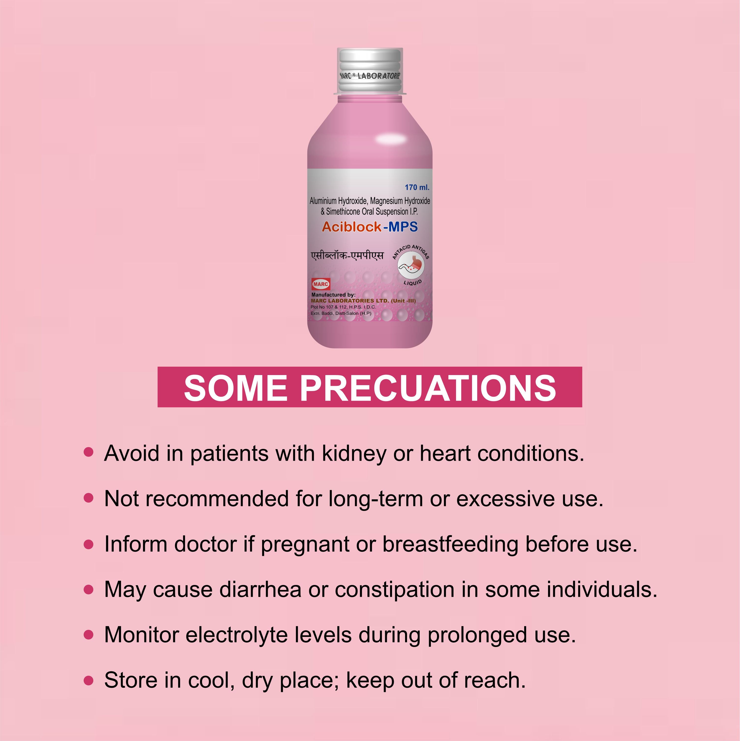 Aciblock MPS Antacid Syrup 170ml – Acidity, Heartburn & Bloating Relief