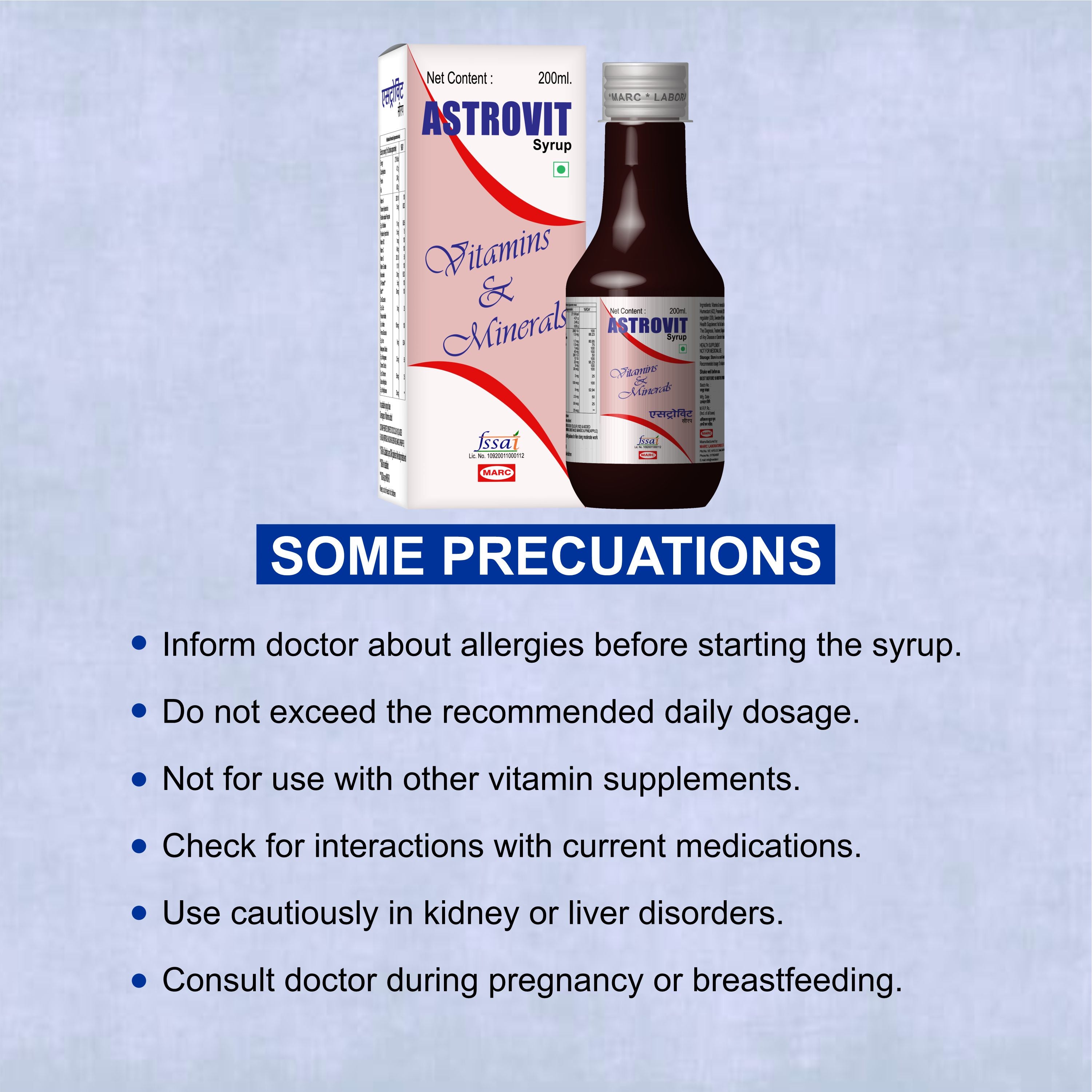 Astrovit Multivitamin Syrup 200ml – Daily Energy, Immunity & Overall Health Support