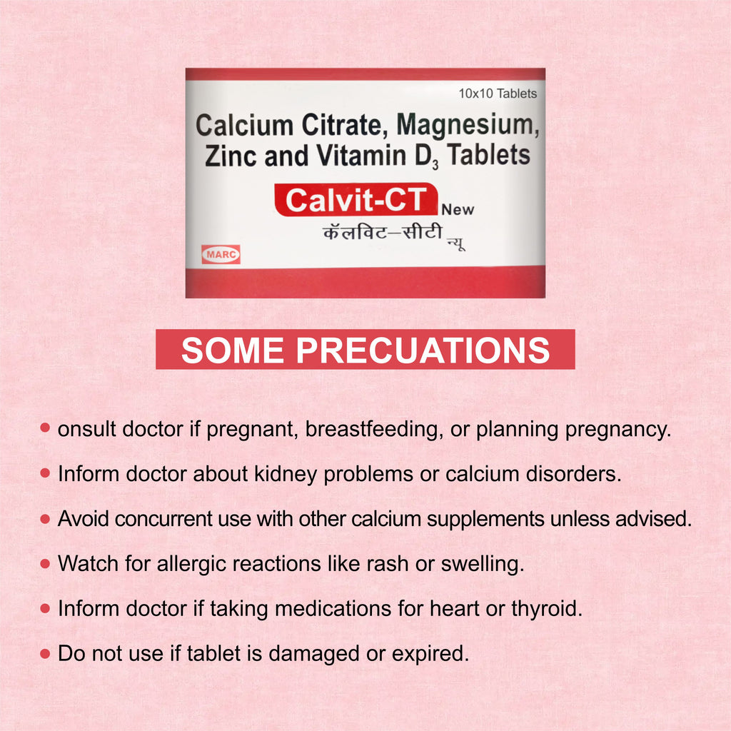 Calvit-CT Tablet – Complete Bone & Joint Health Supplement (1Box)