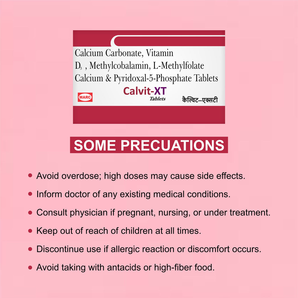 Calvit XT Tablet – Advanced Bone & Nerve Health Supplement(1Box)