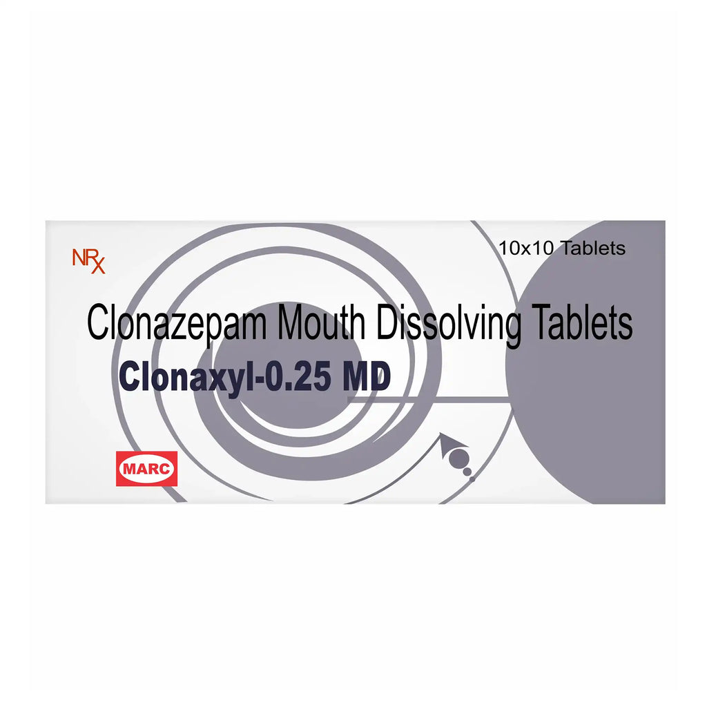 Clonaxyl 0.25 Tab – Calming Relief for Anxiety, Panic & Seizure Disorders