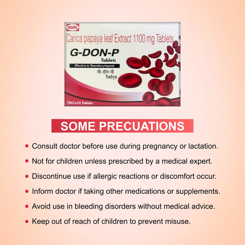 Marc G Don P Tablets – Natural Platelet Booster & Immunity Support