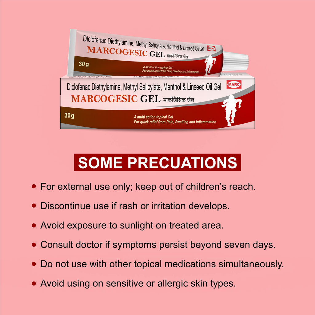 Marcogesic Gel 30g (Pack of 2) – Fast Relief for Joint Pain, Muscle Soreness, Sprains & Backache