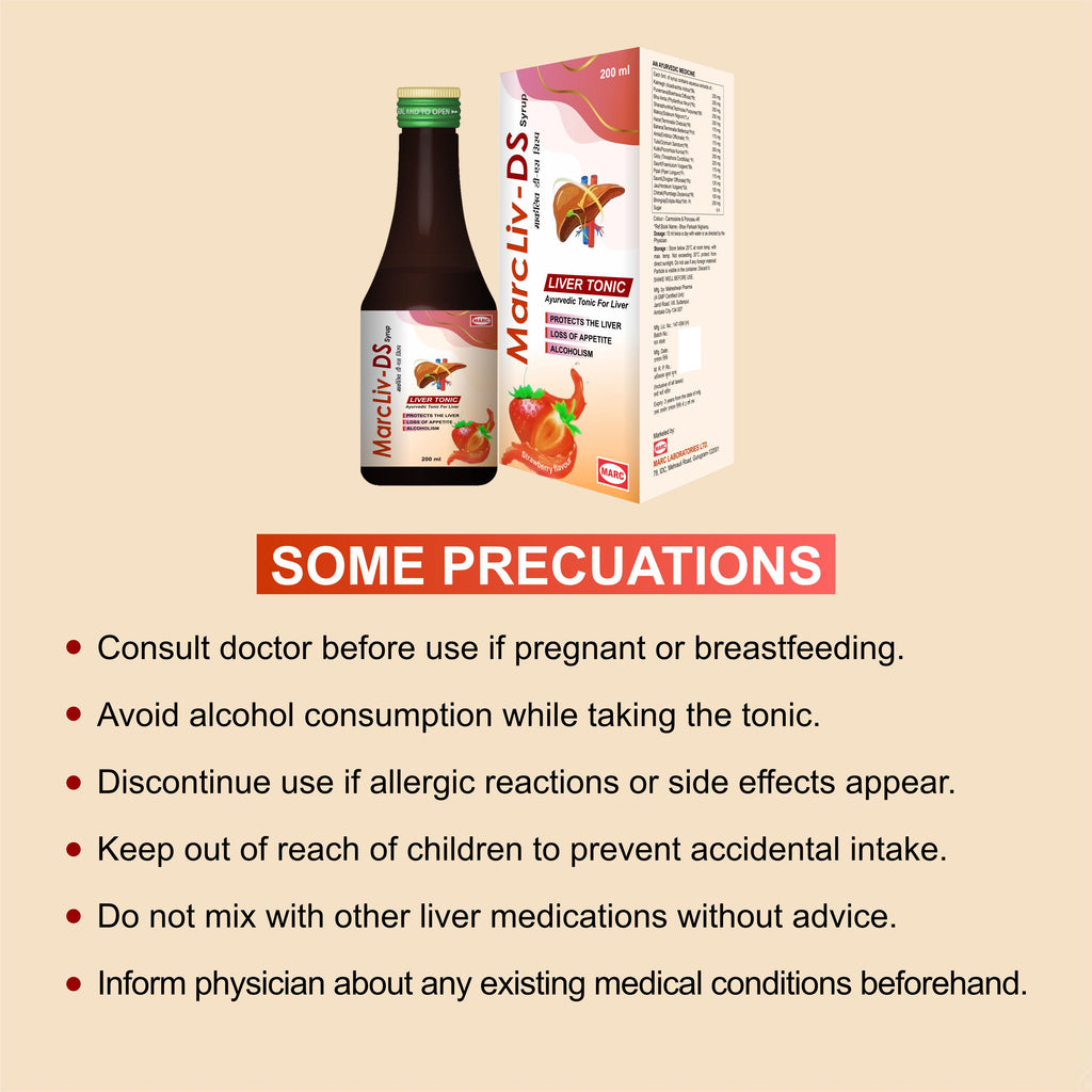 MarcLiv DS Syrup 200ml – Ayurvedic Liver Tonic for Detoxification, Digestion & Healthy Liver Function