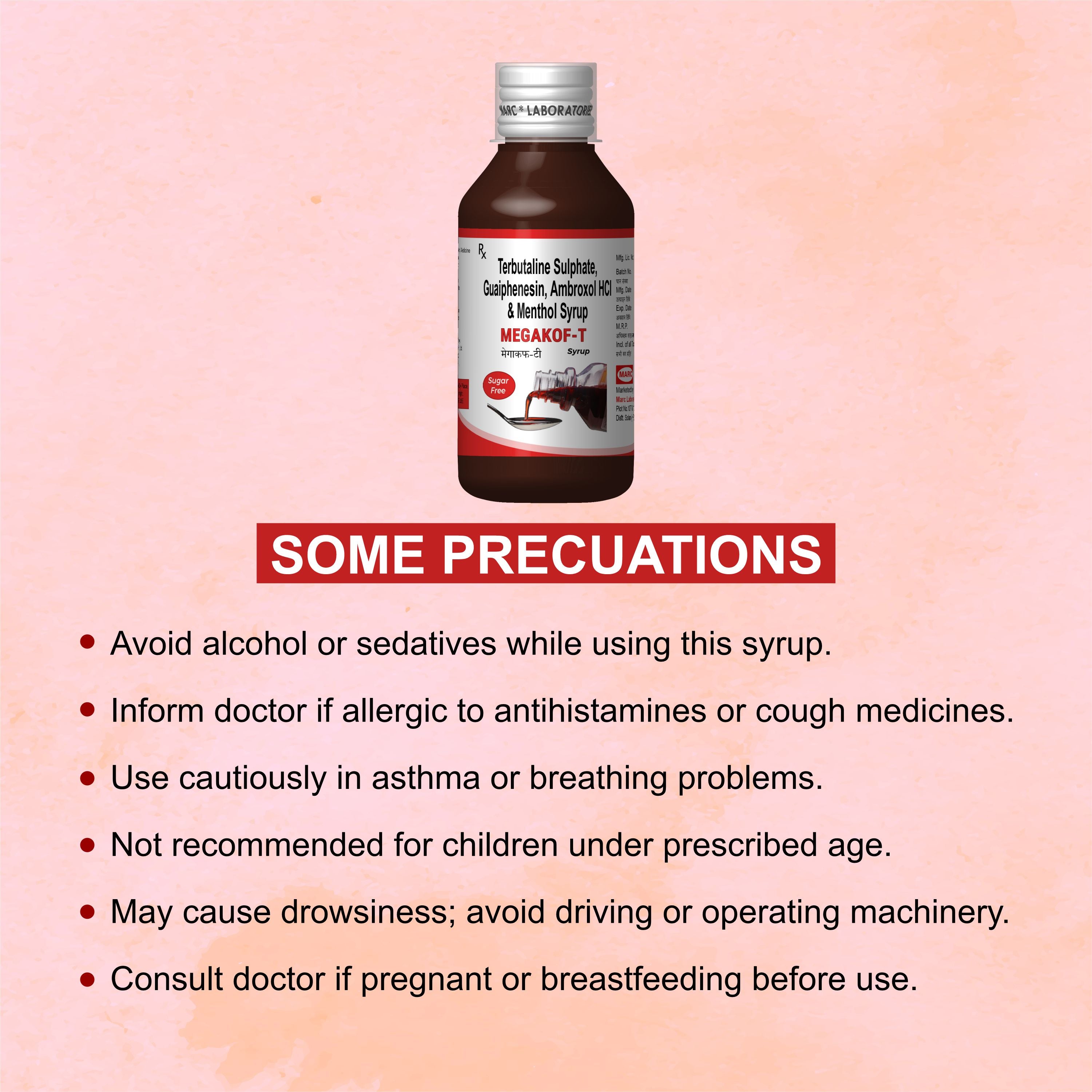 Megakof-T Productive Cough & Respiratory Relief Syrup – Phlegm, Sore Throat & Bronchial Relief