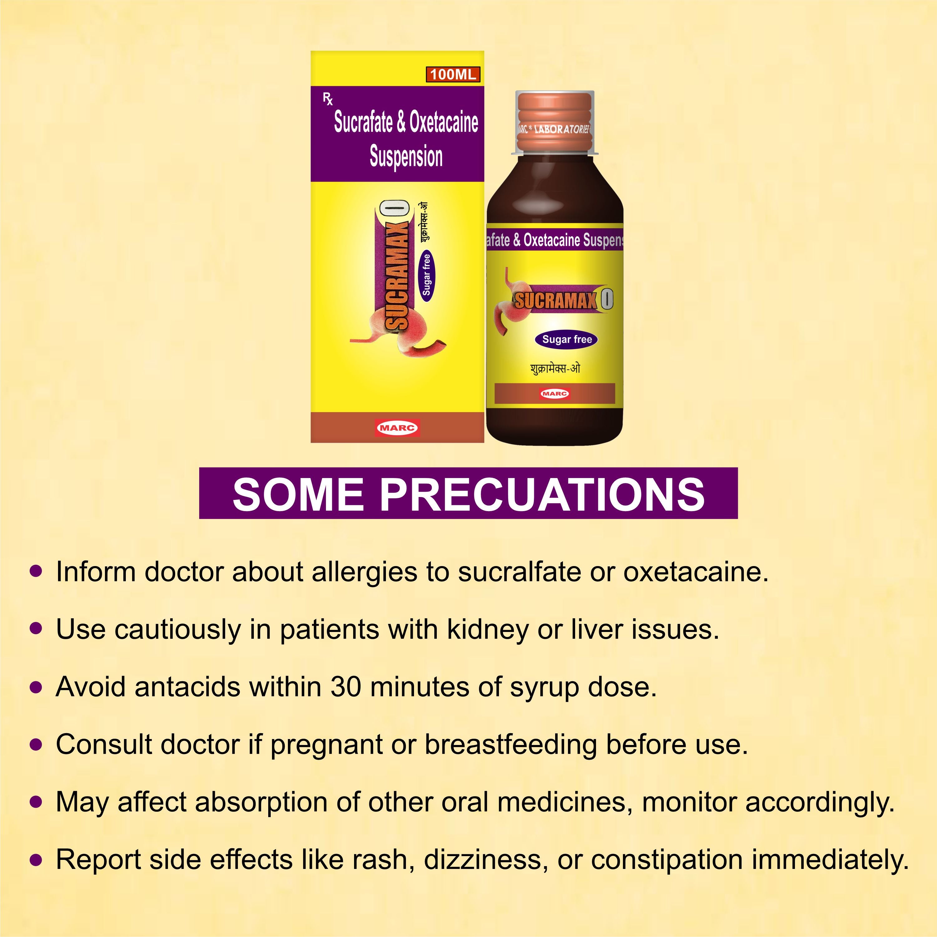 Sucramax-O Syrup – Acidity, Heartburn & Stomach Ulcer Relief Syrup