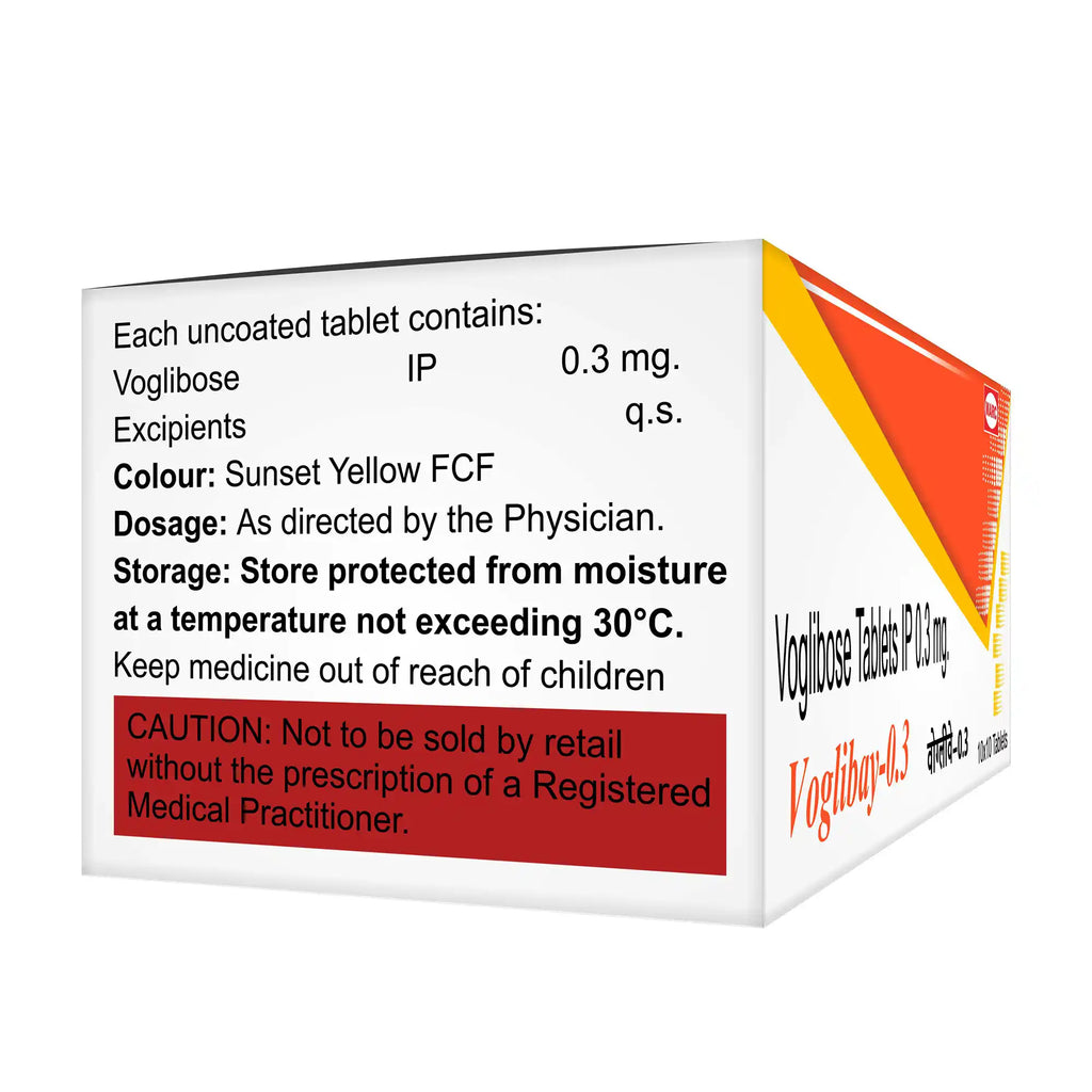 Voglibay Voglibose Tablet – Post-Meal Blood Sugar Control for Type 2 Diabetes