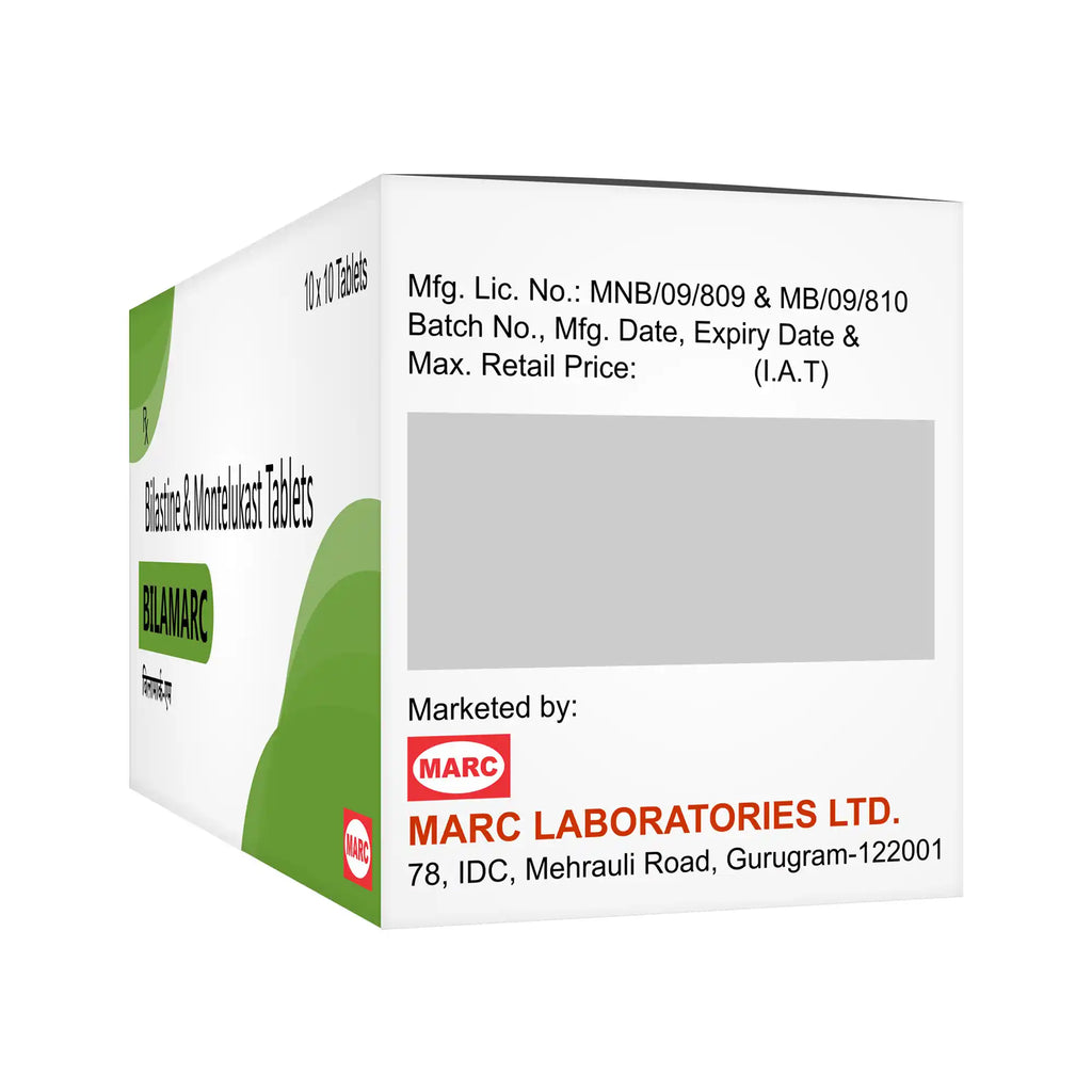 Bilamarc-M Bilastine & Montelukast Tablet – Non-Drowsy Dual Allergy & Asthma Relief
