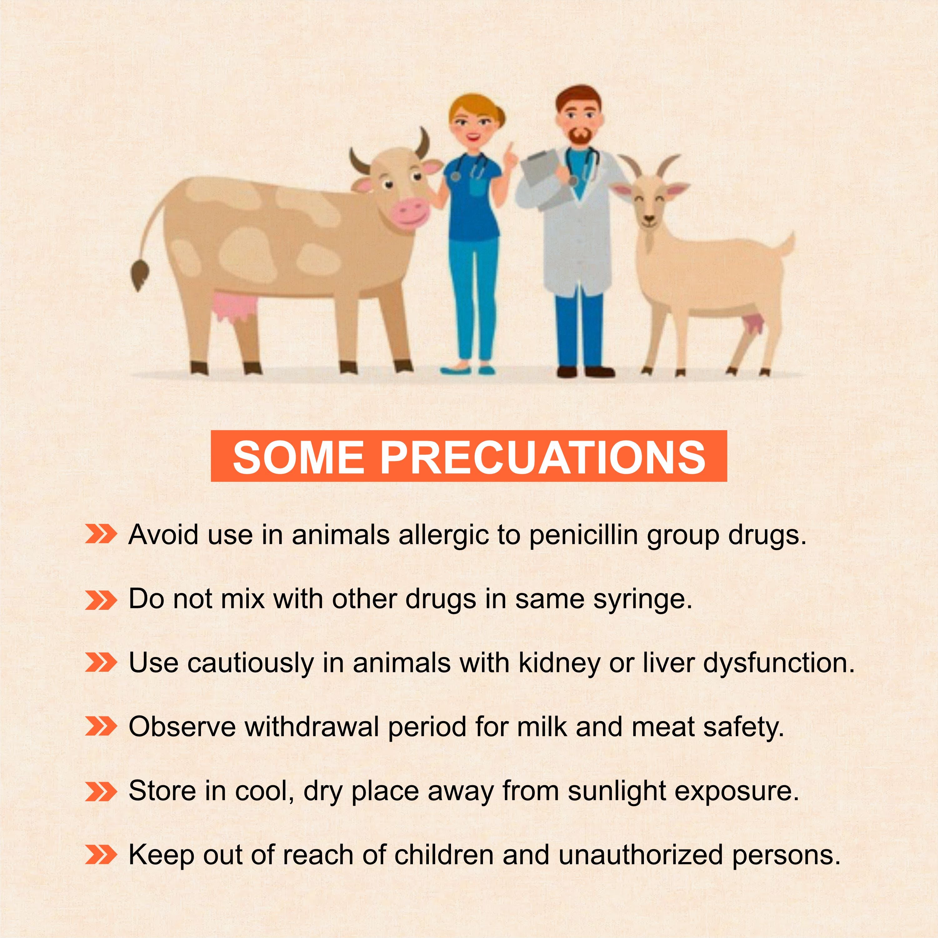 Marcocillin Injection 2.5gm Broad-Spectrum Veterinary Antibiotic with Ampicillin for Livestock & Pets (Pack of 3)