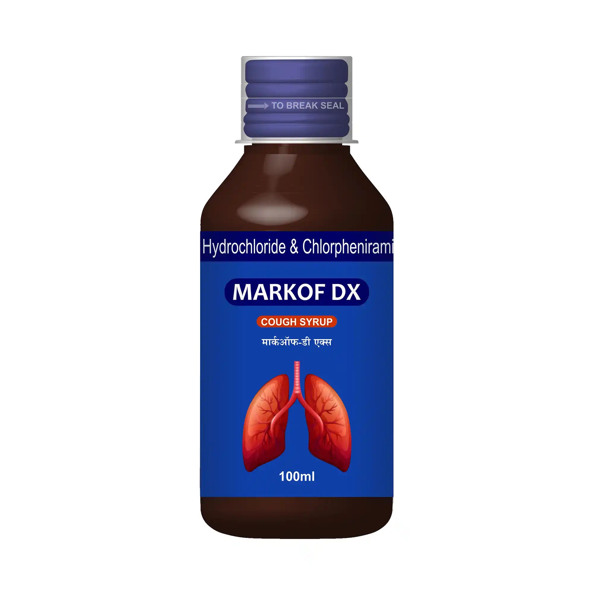 Markof DX Dextromethorphan & Chlorphenamine Syrup – Dry Cough, Cold & Allergy Relief
