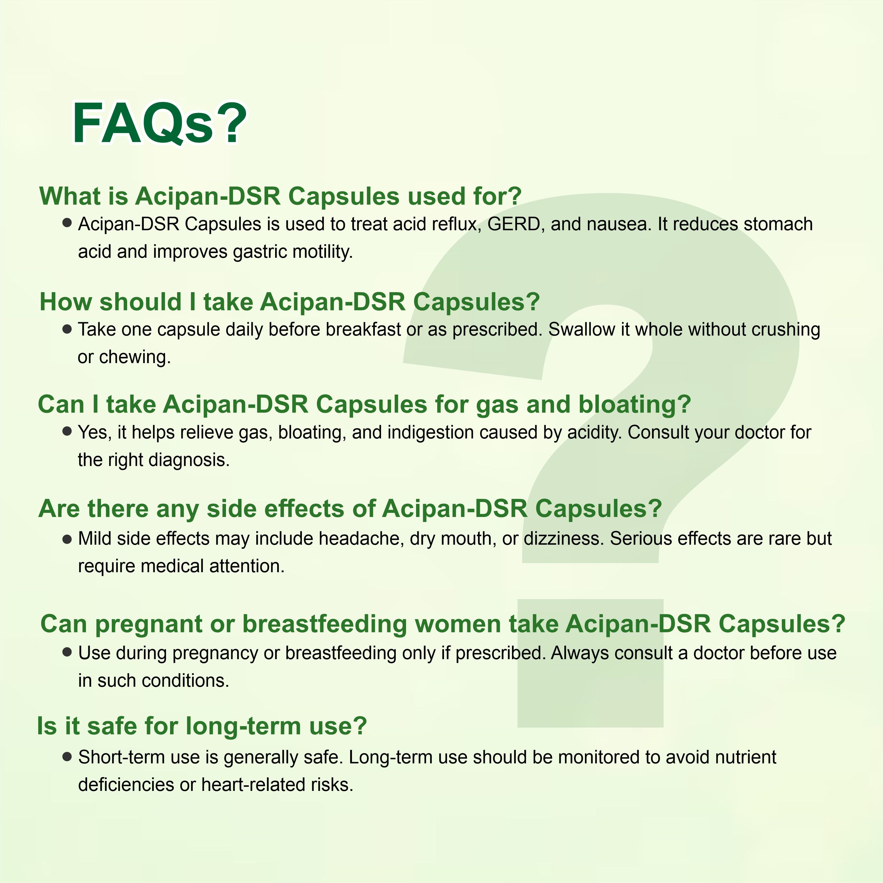 Marc Acipan DSR Capsule – Fast Relief from Acidity, Gas & Indigestion