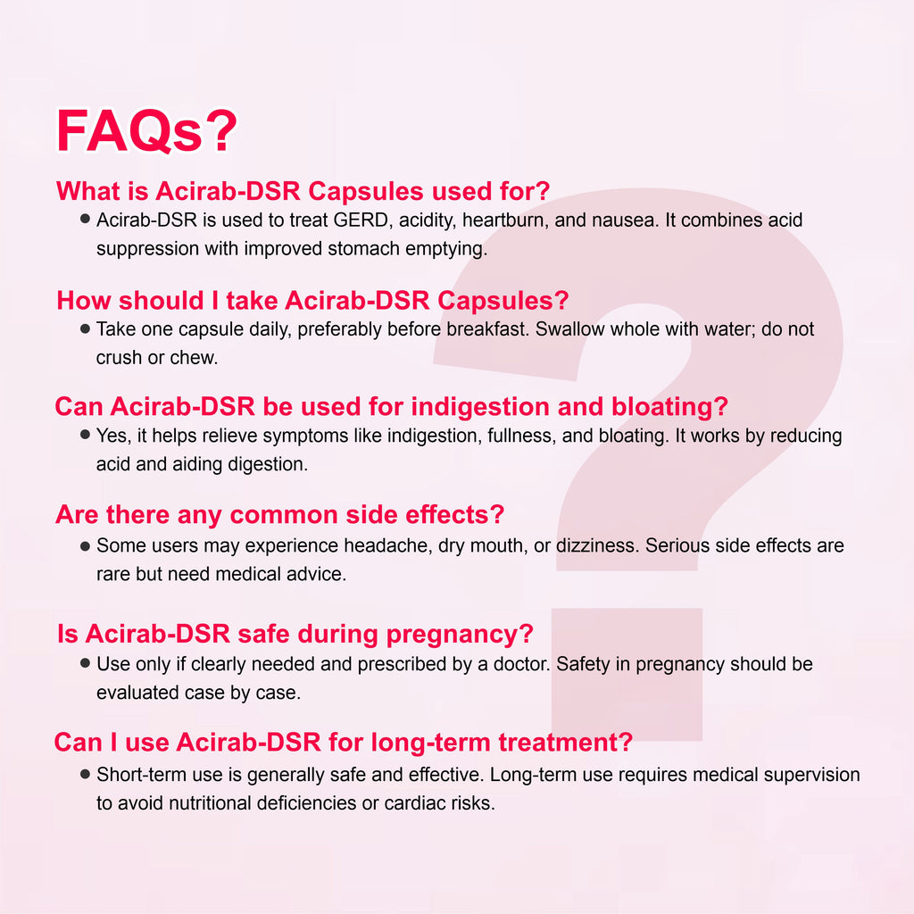Marc Acirab DSR Capsules – Relief from Acidity, Heartburn & Gastric Discomfort