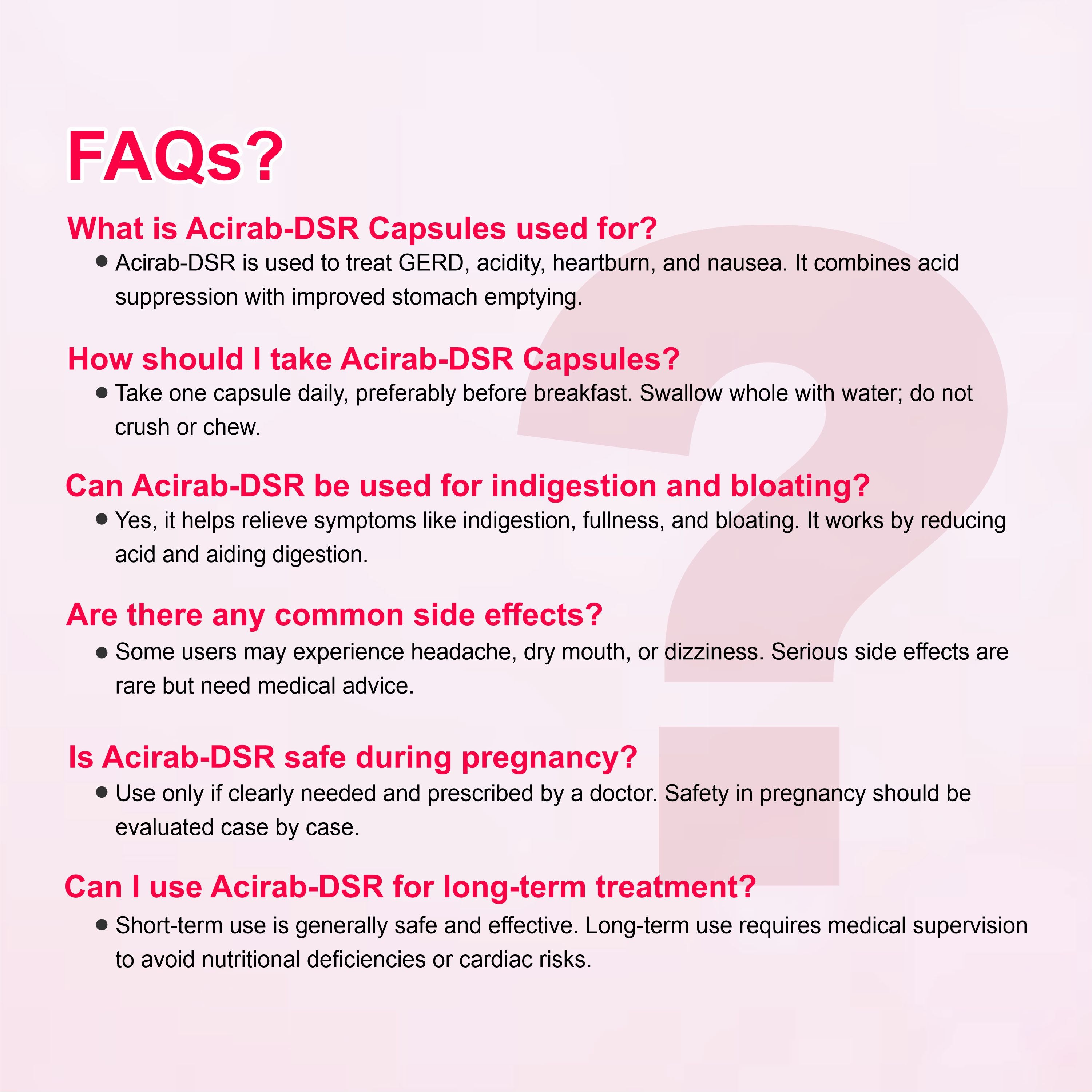 Marc Acirab DSR Capsules – Relief from Acidity, Heartburn & Gastric Discomfort
