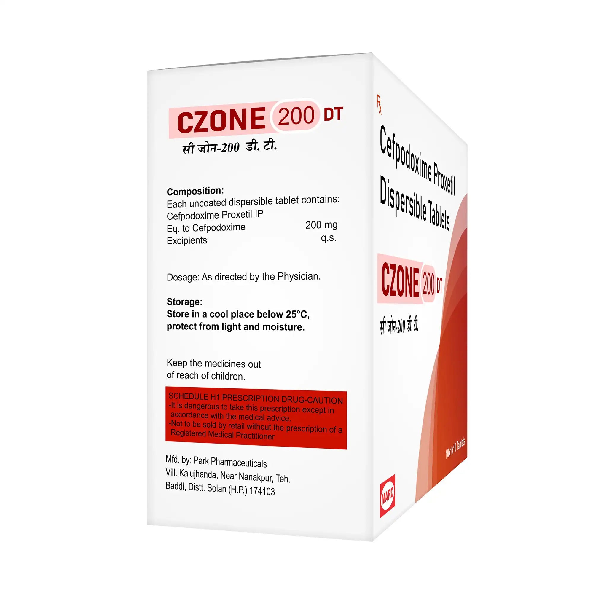 C-Zone 200 DT Cefixime 200mg Dispersible Tablet – UTI, Throat & Respiratory Infection