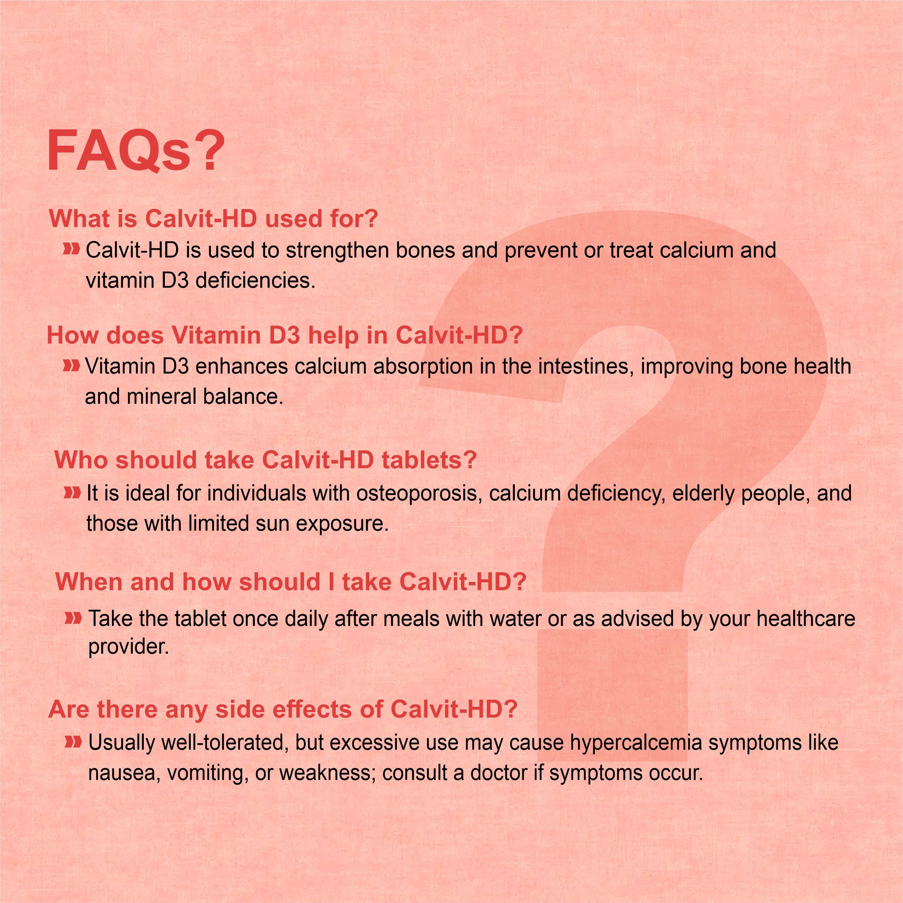 Calvit HD Tablet – Premium Calcium & Vitamin D3 Supplement for Strong Bones & Teeth (1 Box)
