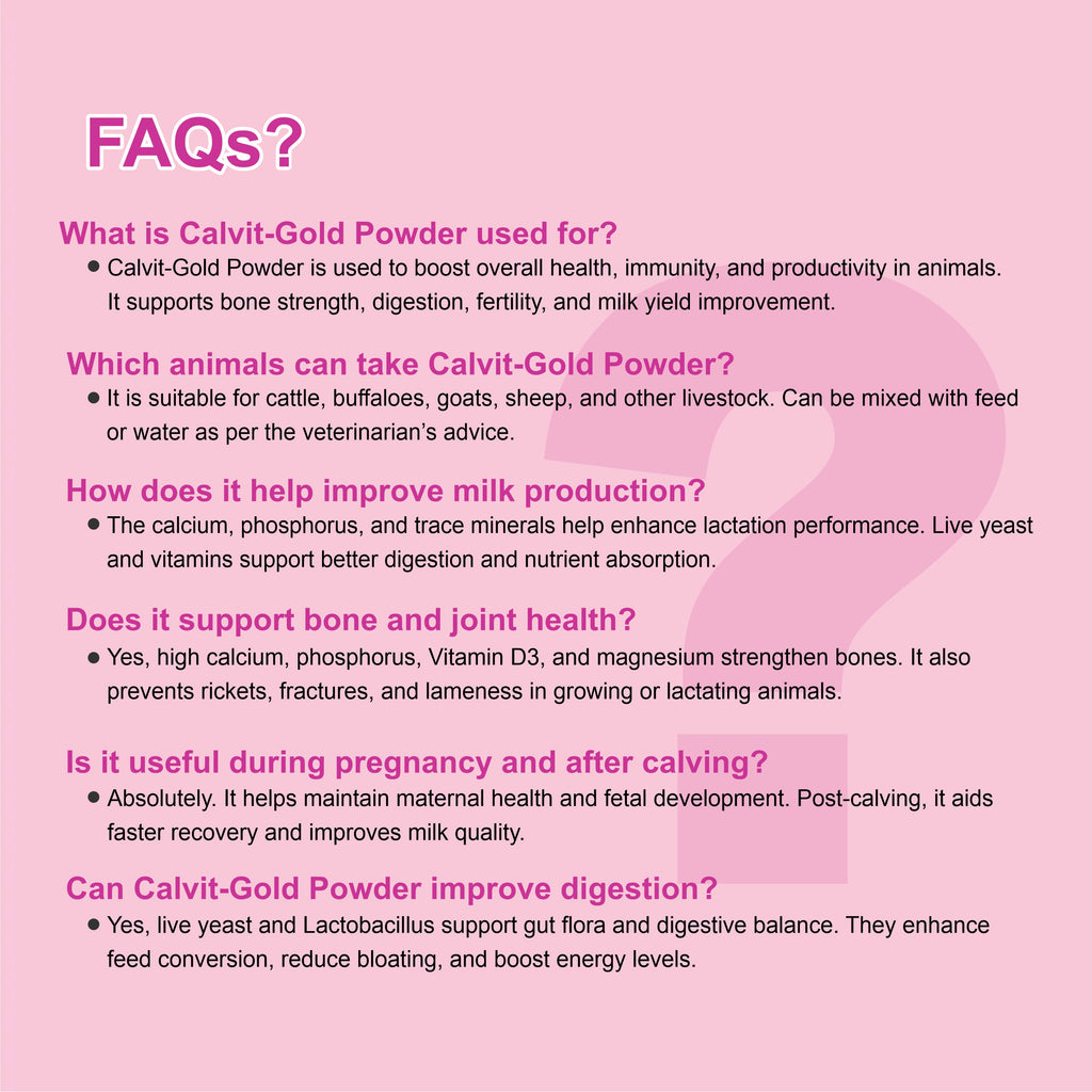 Marc Calvit Gold Powder 1kg – Vitamin, Mineral & Probiotic Tonic for Livestock