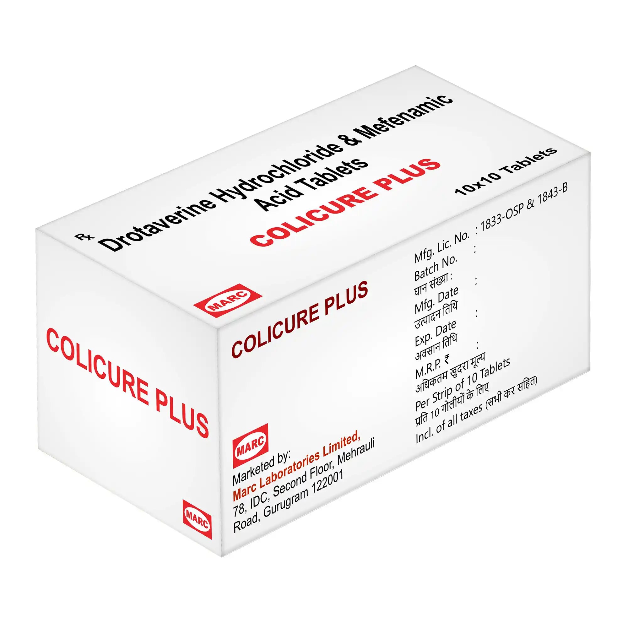 Colicure Plus Drotaverine & Mefenamic Acid Tablet – Menstrual Cramps & Abdominal Spasm Relief