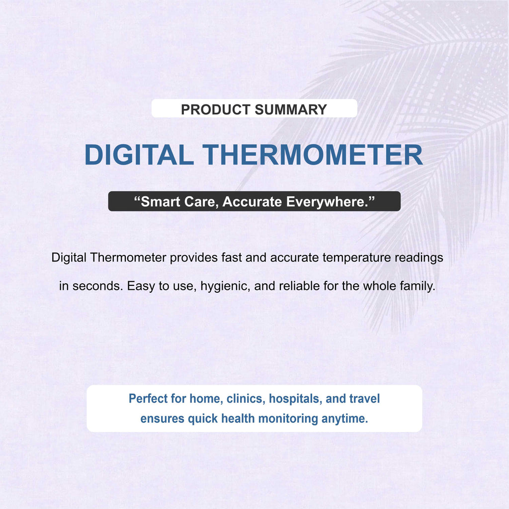 Digital Thermometer – Fast & Accurate Fever Check Thermometer for All Ages