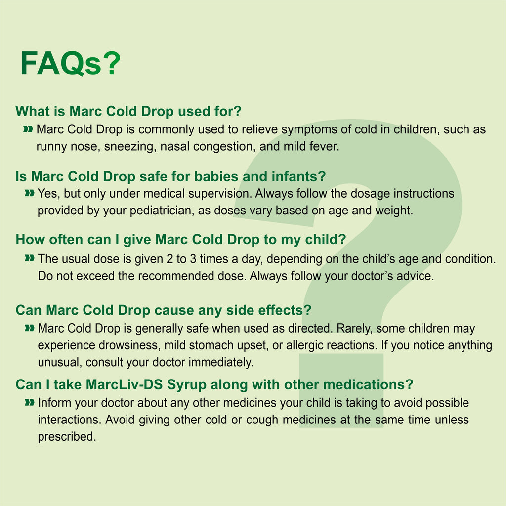 Marc Cold Drop – Herbal Support for Cold, Cough, Throat & Immunity Booster
