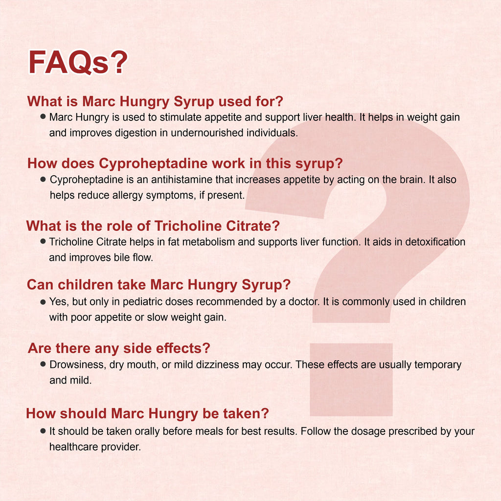 Marc Hungry Syrup – Increase Appetite & Gain Weight Naturally