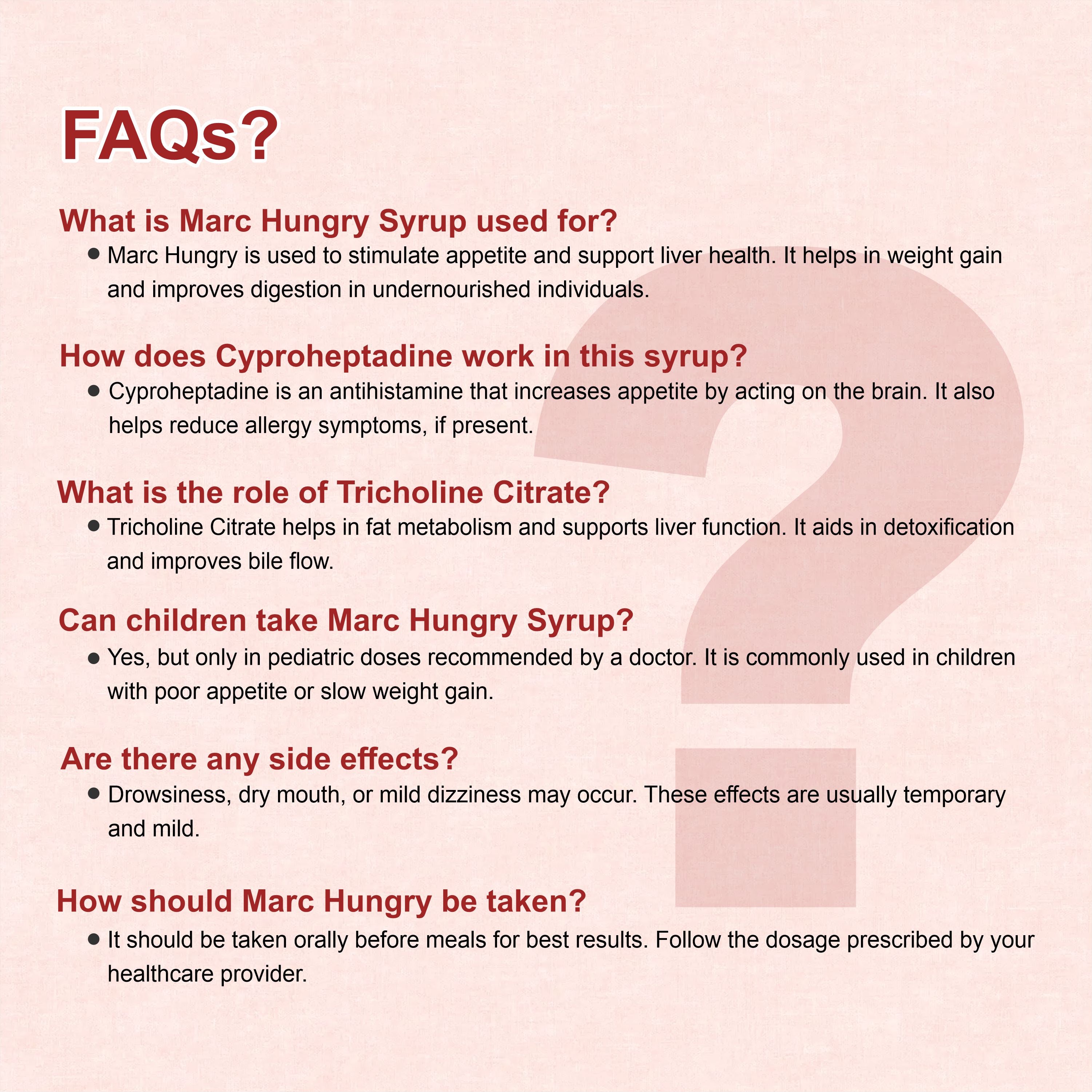 Marc Hungry Syrup – Increase Appetite & Gain Weight Naturally