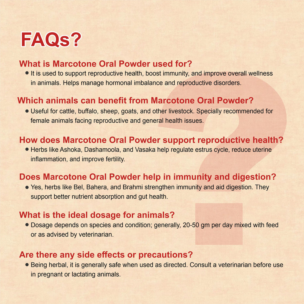 Marcotone Oral Powder – Natural Liver & Immunity Support for Livestock
