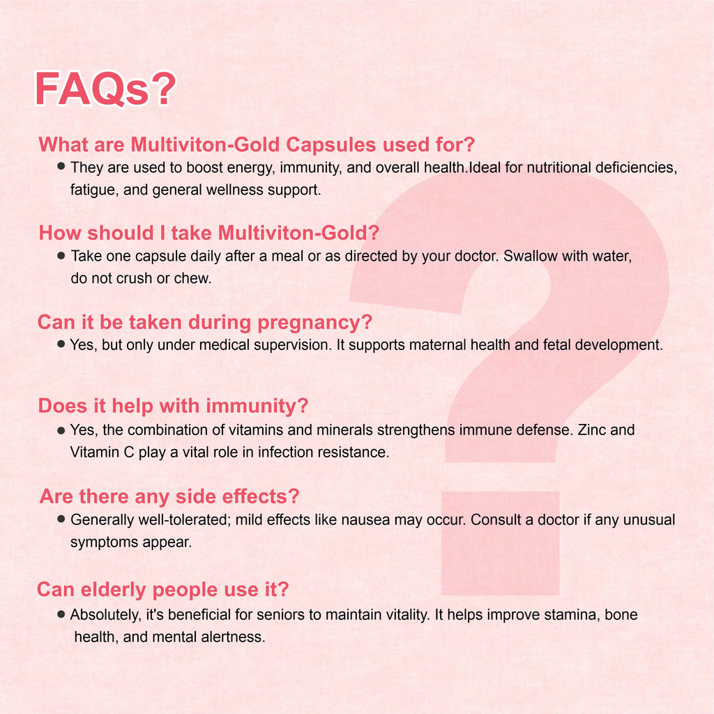 Marc Multiviton Gold Capsules – Complete Daily Nutrition for Energy, Immunity & Vitality