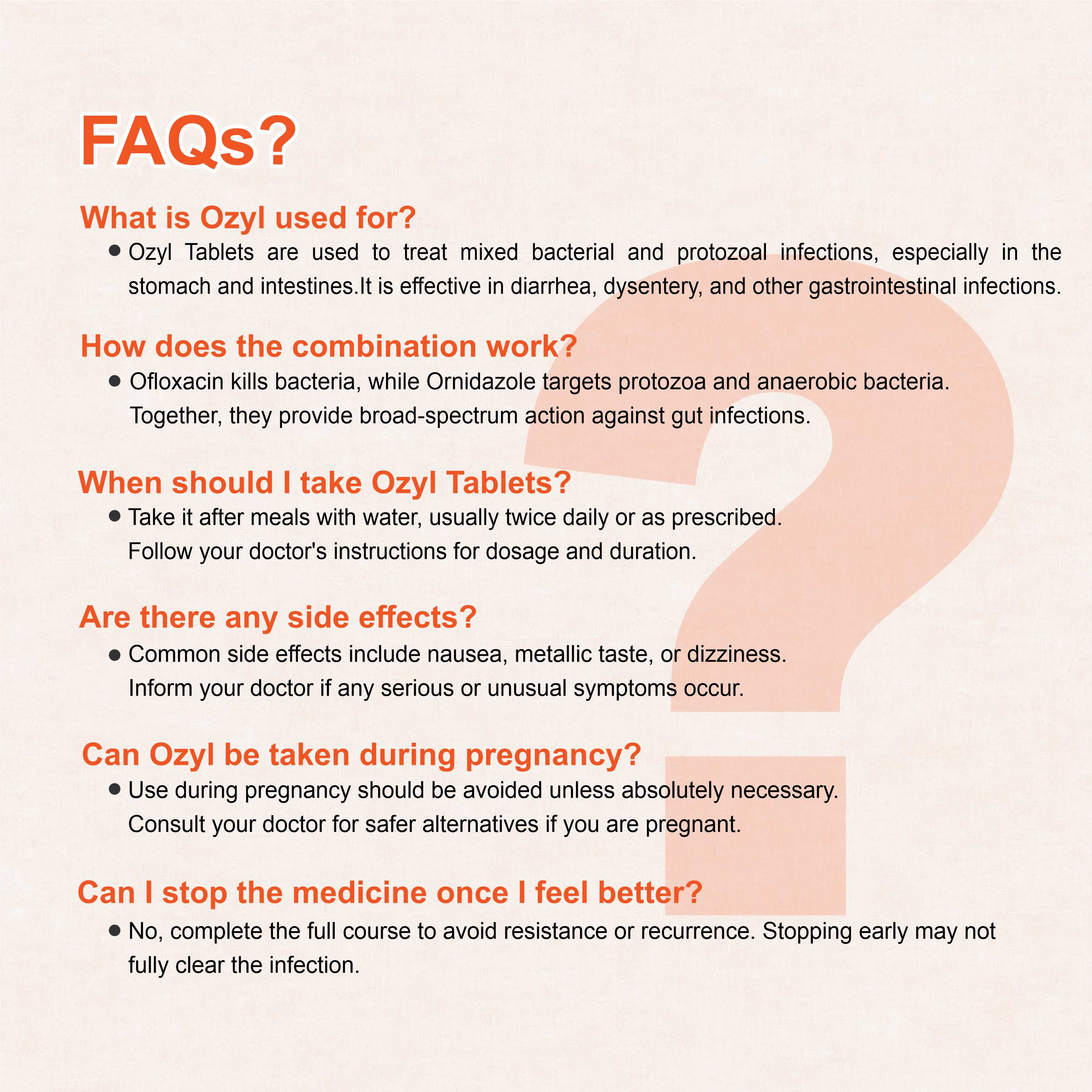 OZYL Tablet – Dual-Action Antibiotic for Bacterial & Gastrointestinal Infections