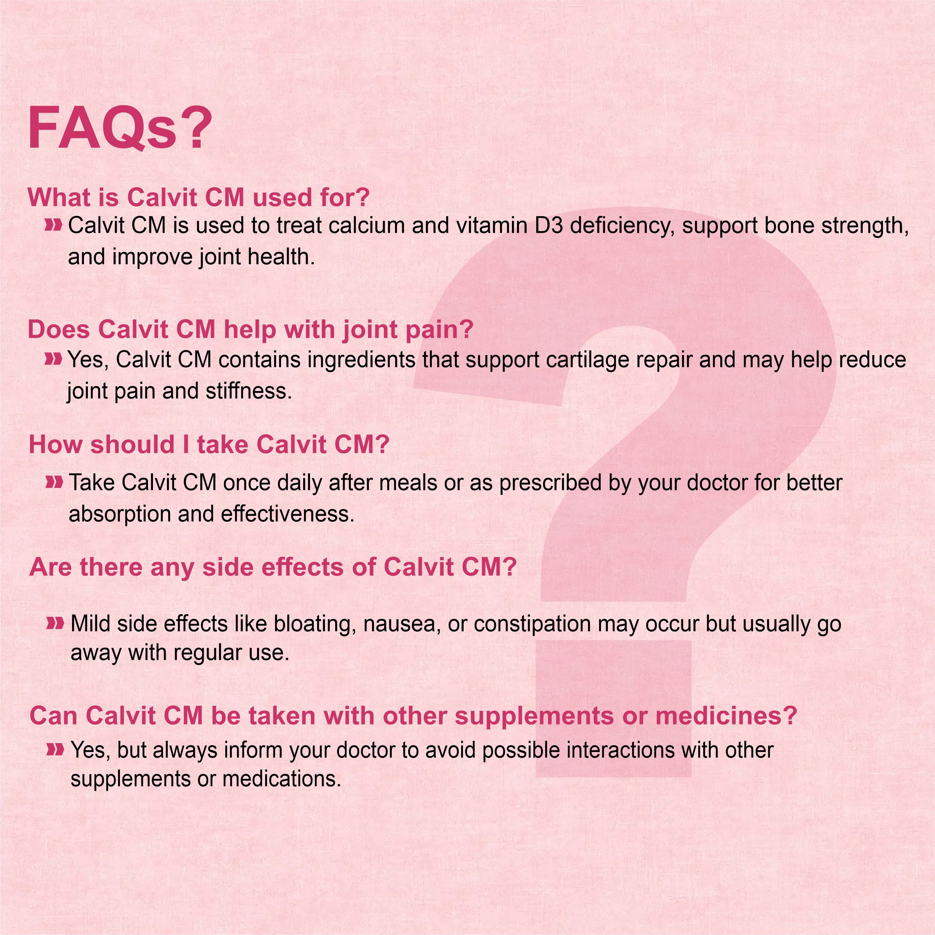 Calvit-CM Tablet – Complete Bone & Joint Support Formula (1 Box)