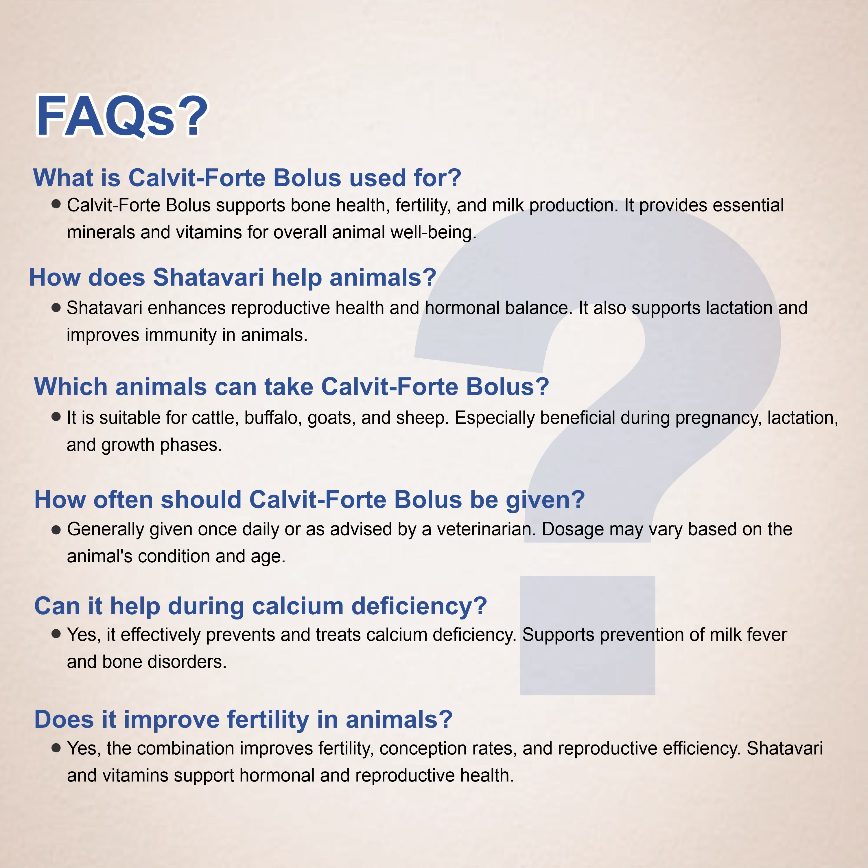 Calvit Forte Bolus – Strong Bones, Better Lactation & Animal Vitality